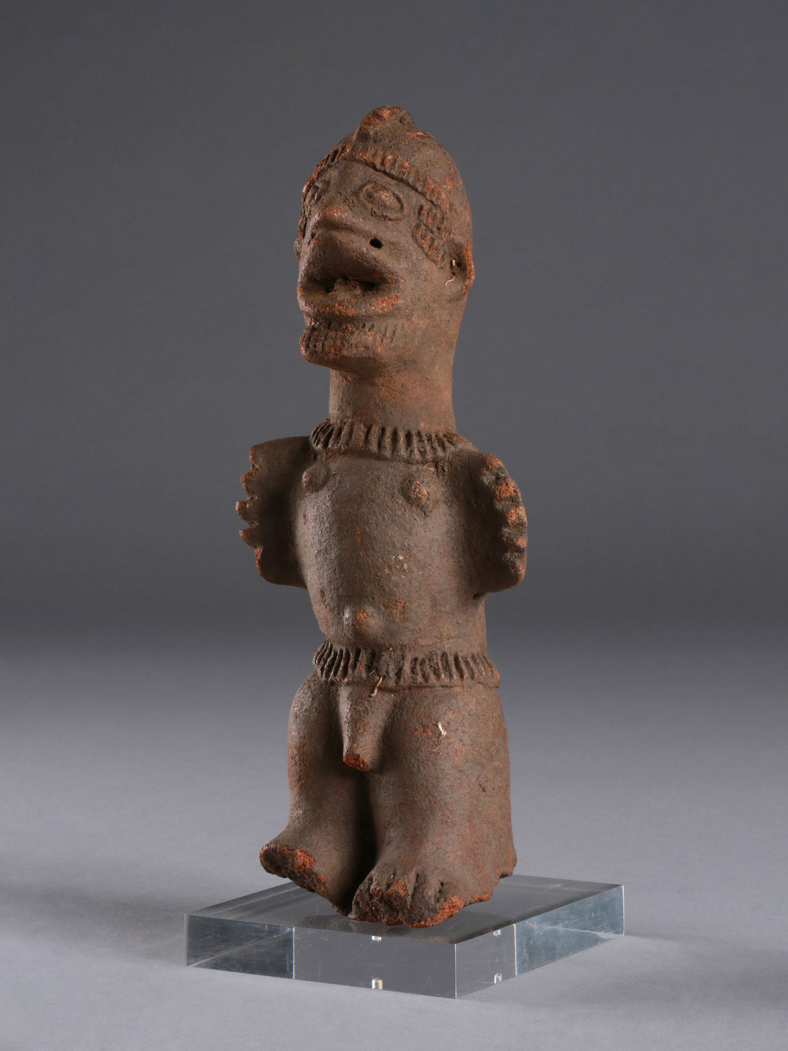 A Koma-Bulsa standing Terracotta Figure, "kronkronbua" (1 of 14)