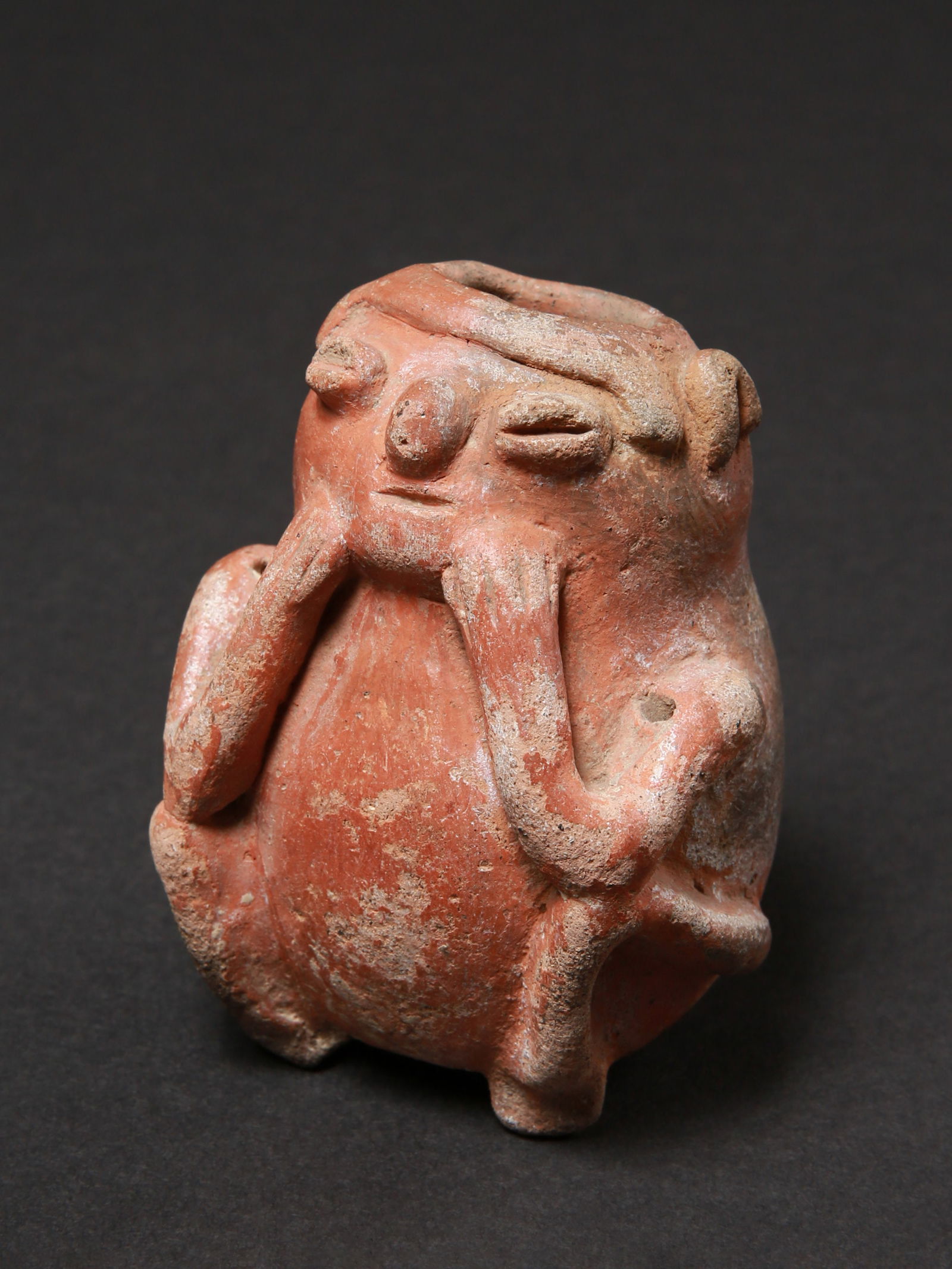 A Columbian anthropomorphic Vessel, seated Figure (1 of 11)