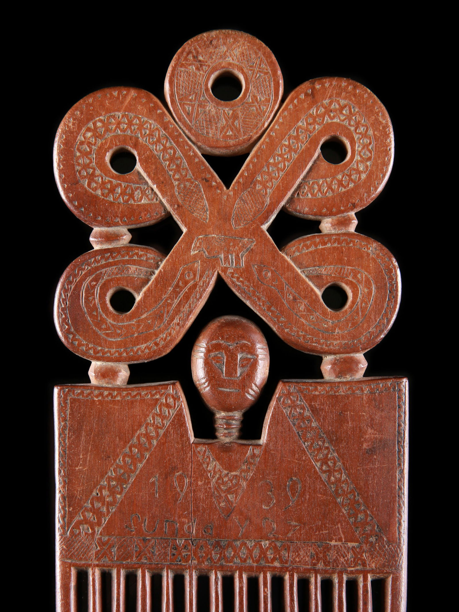 An Asante Comb, "duafe" - 3