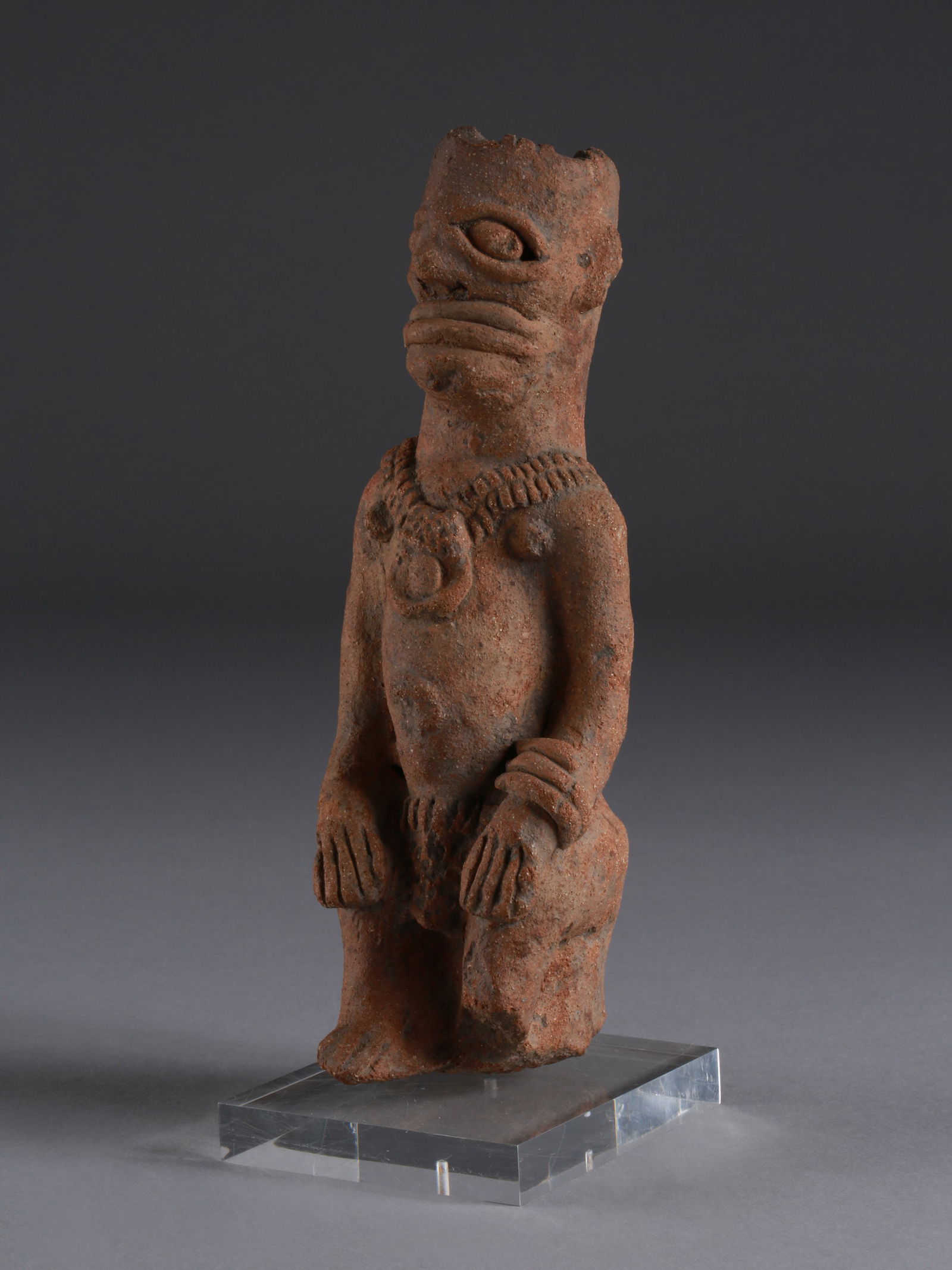 A Koma-Bulsa seated Terracotta Figure, "kronkronbua" (1 of 16)