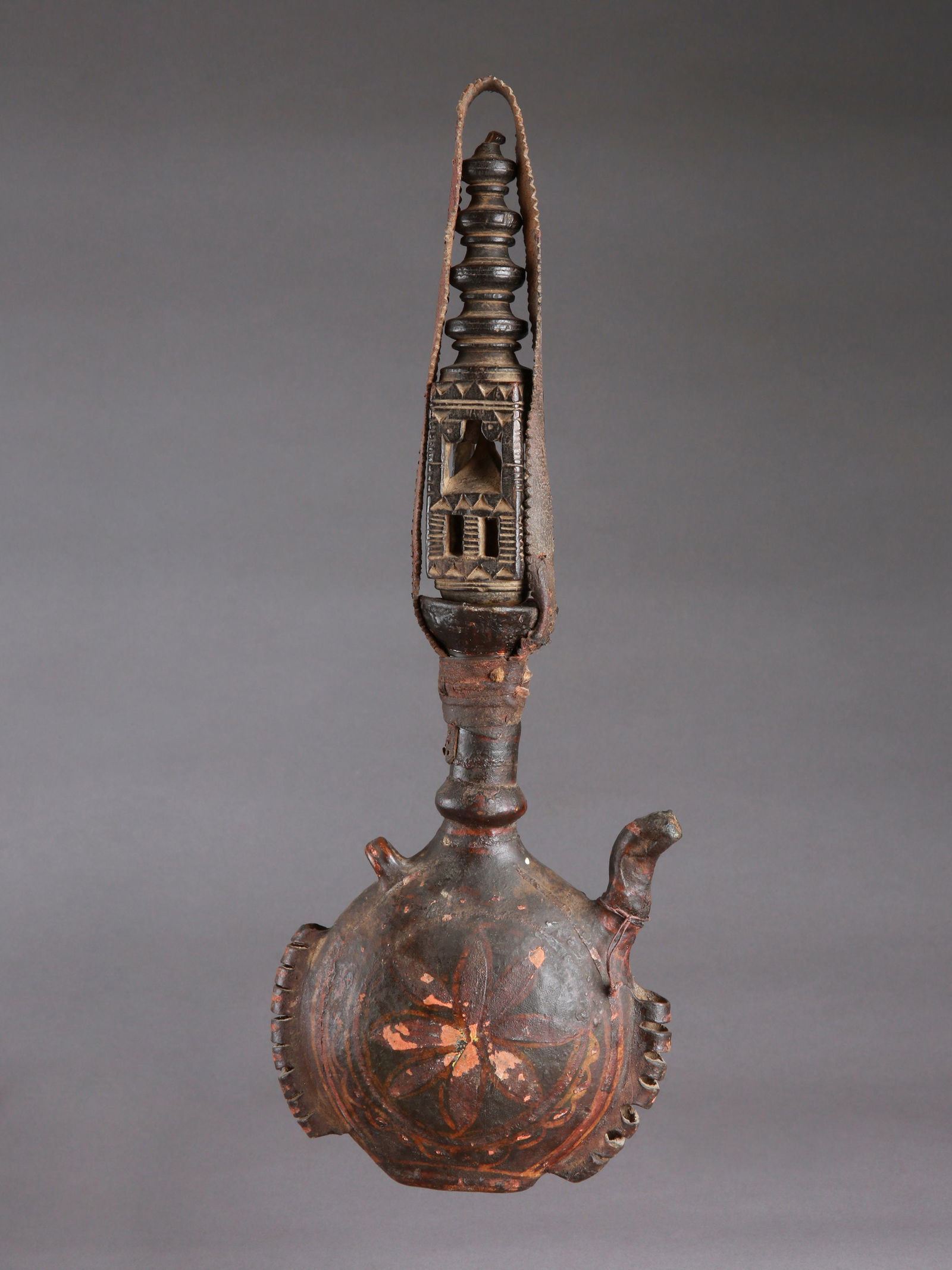 A Rajasthani Ceremonial Oil Jug with Stopper (1 of 14)