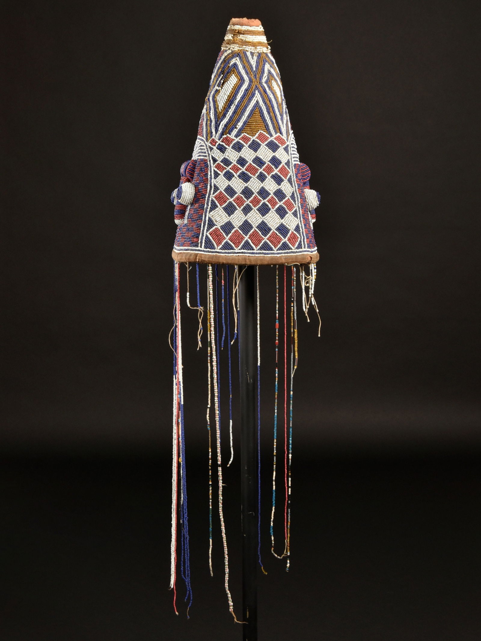 A Yoruba beaded Crow, "ade" (1 of 8)