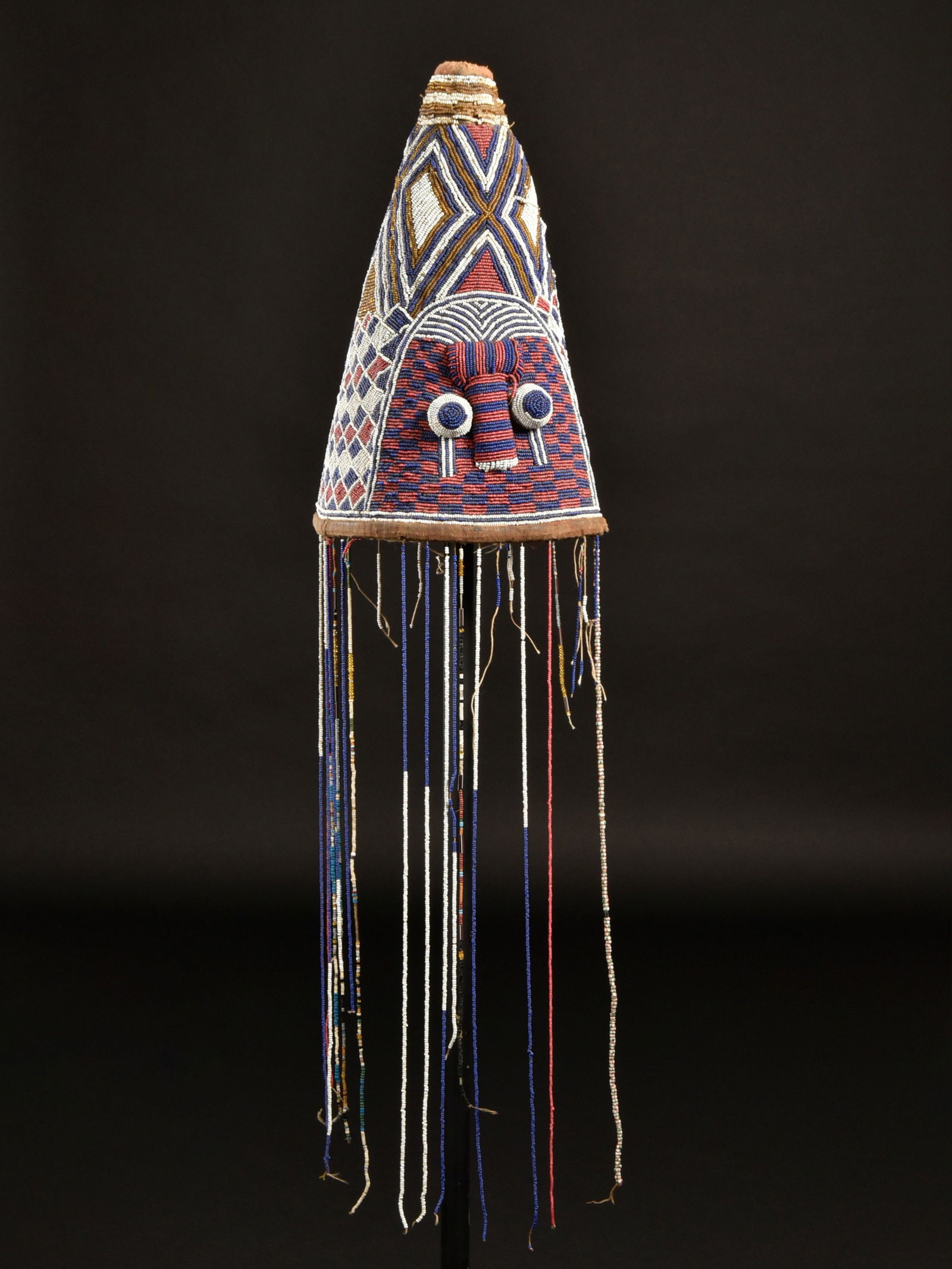 A Yoruba beaded Crow, "ade" - 2