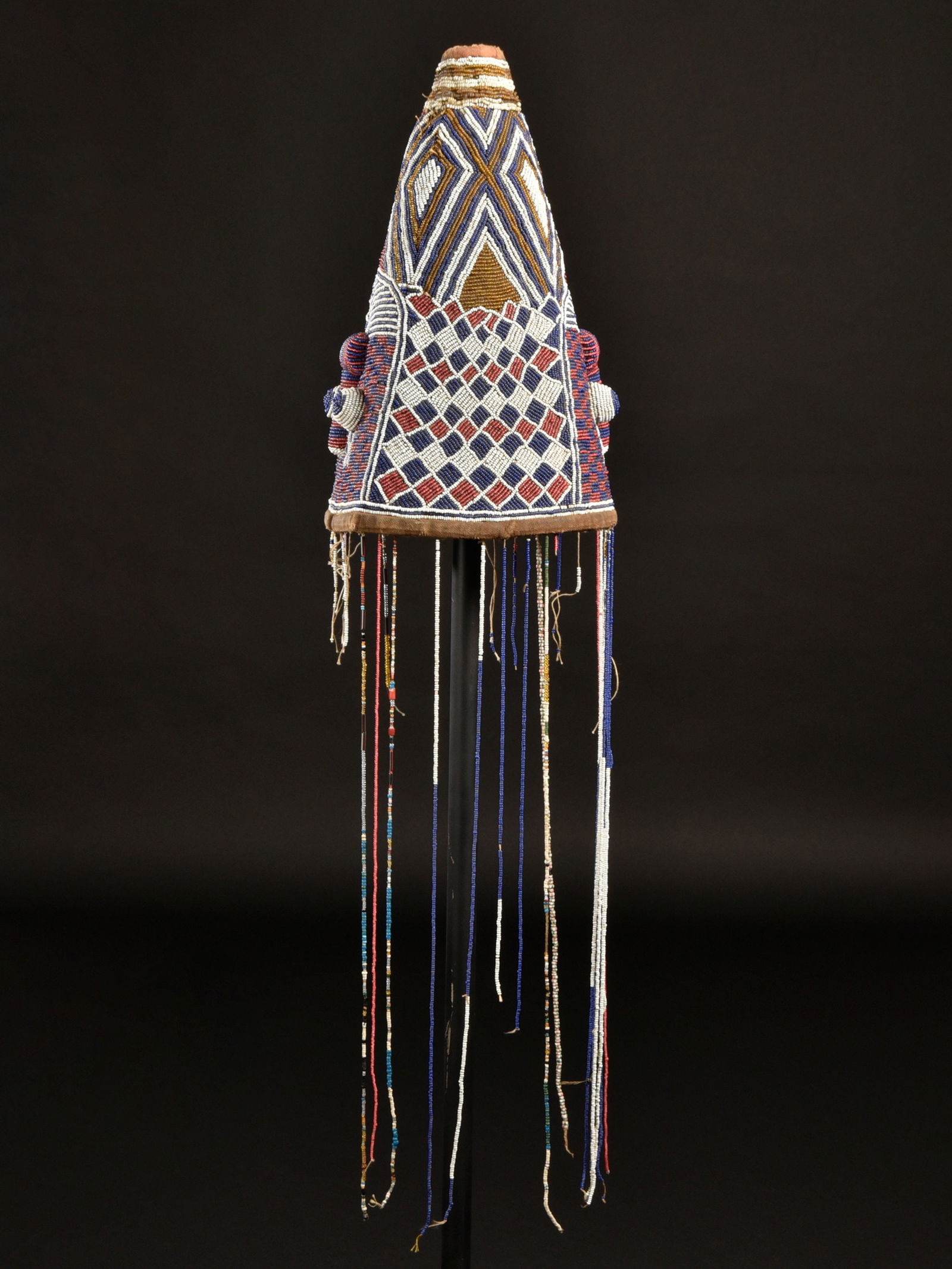 A Yoruba beaded Crow, "ade" - 3