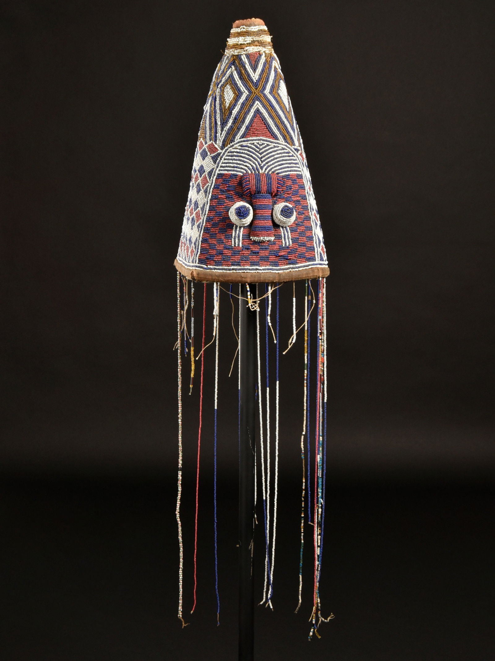 A Yoruba beaded Crow, "ade" - 4