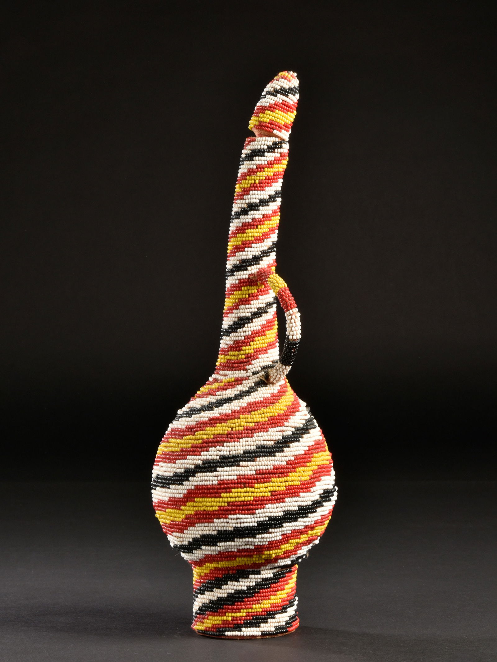 A Beaded Bottle with Handle - 2