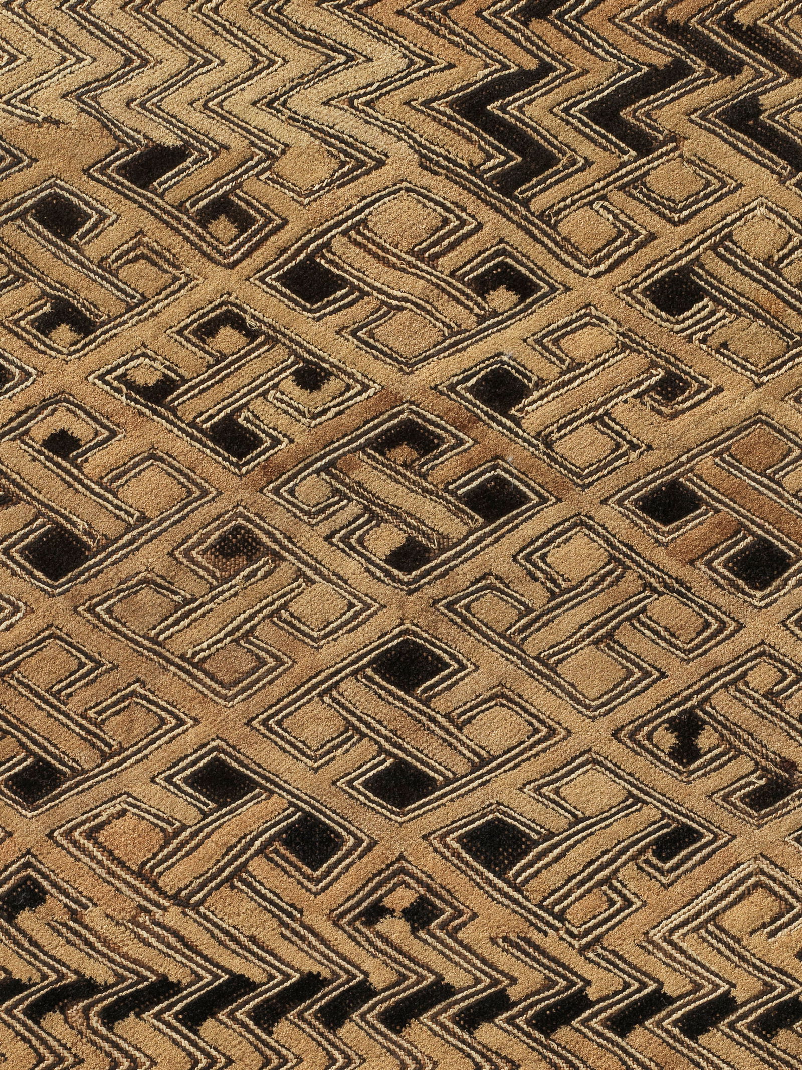 A Kuba Textile Prestige Panel and Currency, "mbal" (1 of 2)