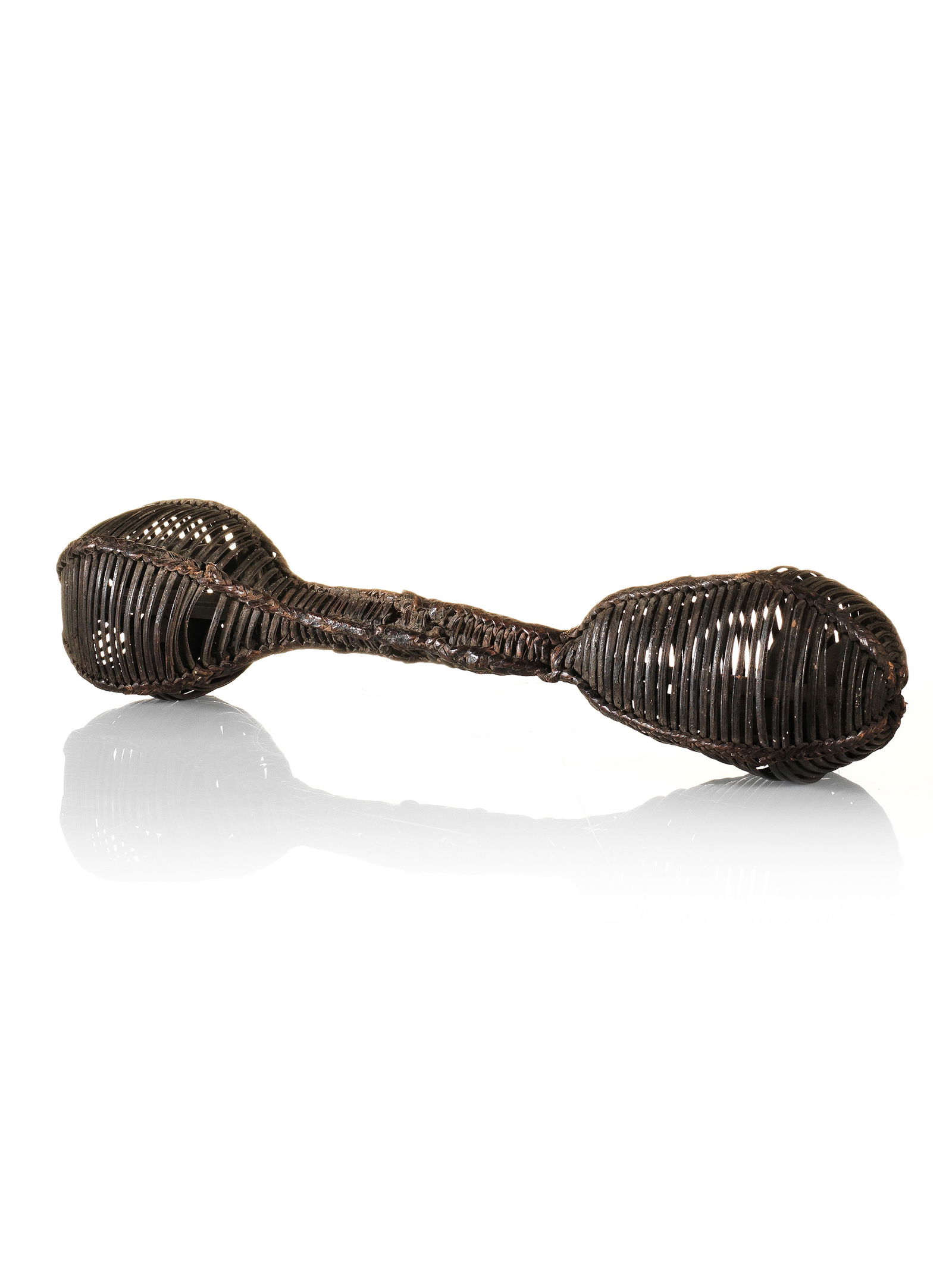 A Chokwe double-chambered, dumbell-shaped Rattle, "musambu" (1 of 8)
