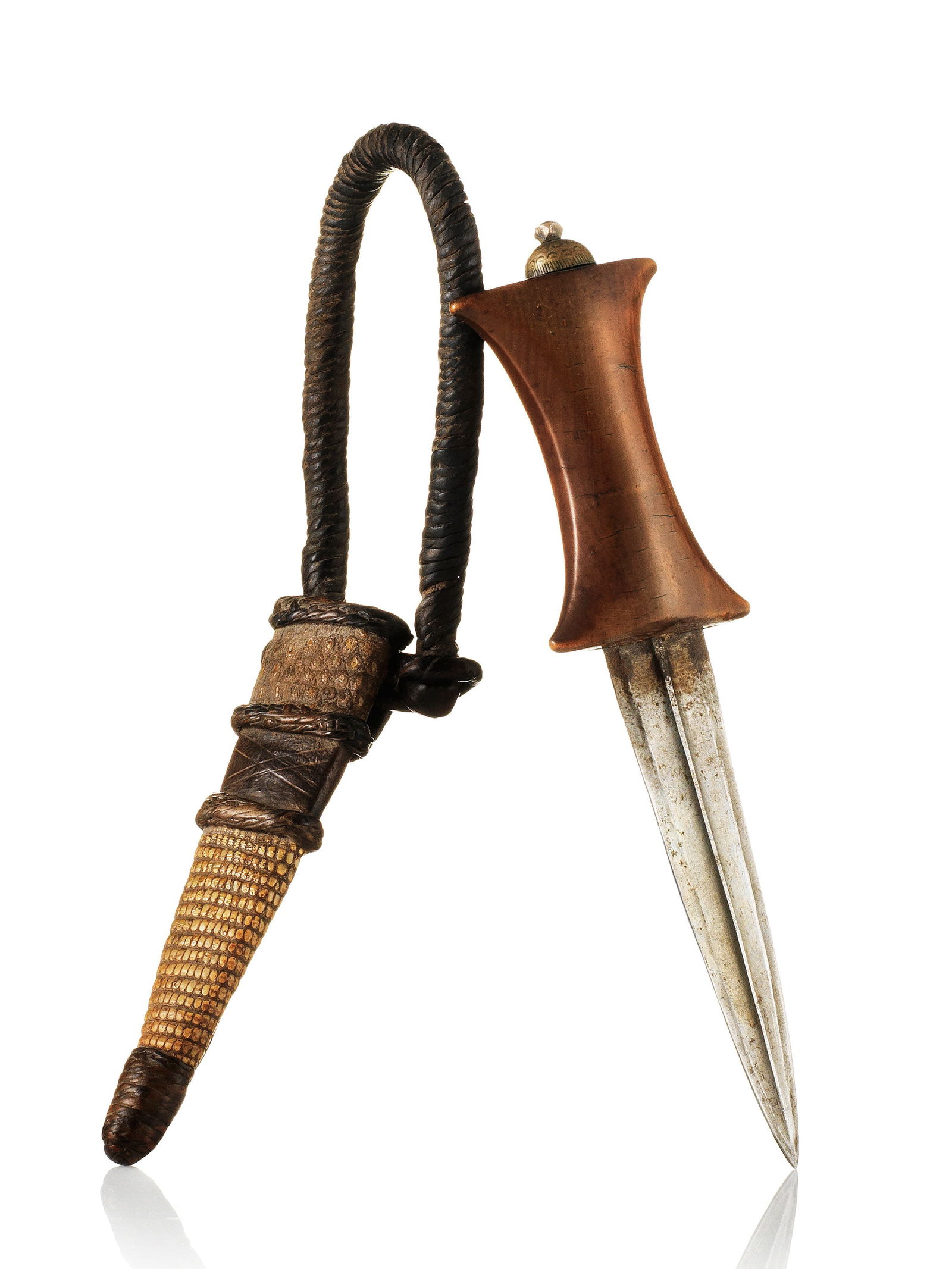 A Nuba Arm Dagger with Sheath (1 of 2)