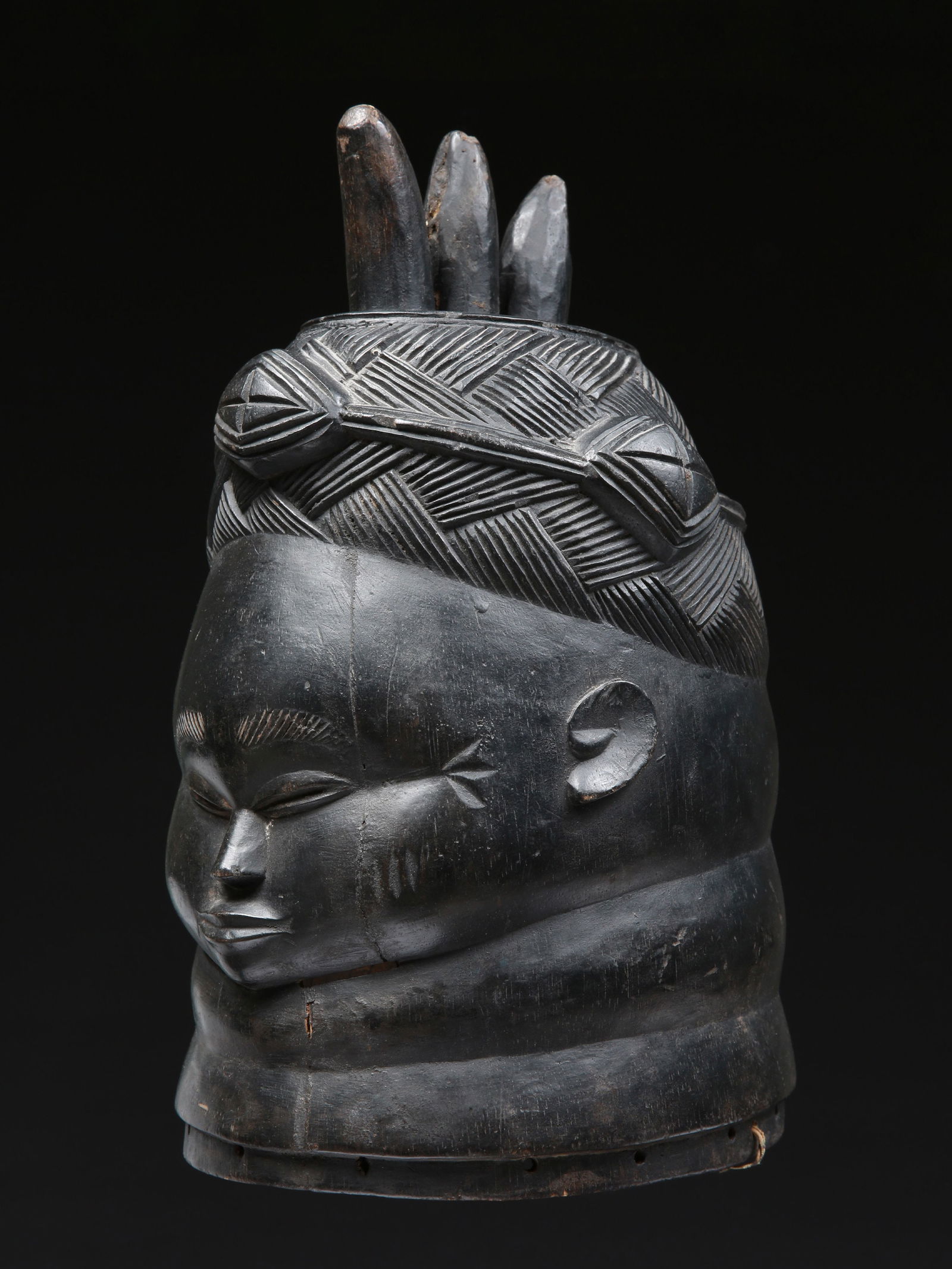 A Mende Helmet Mask, "soweï" (1 of 13)