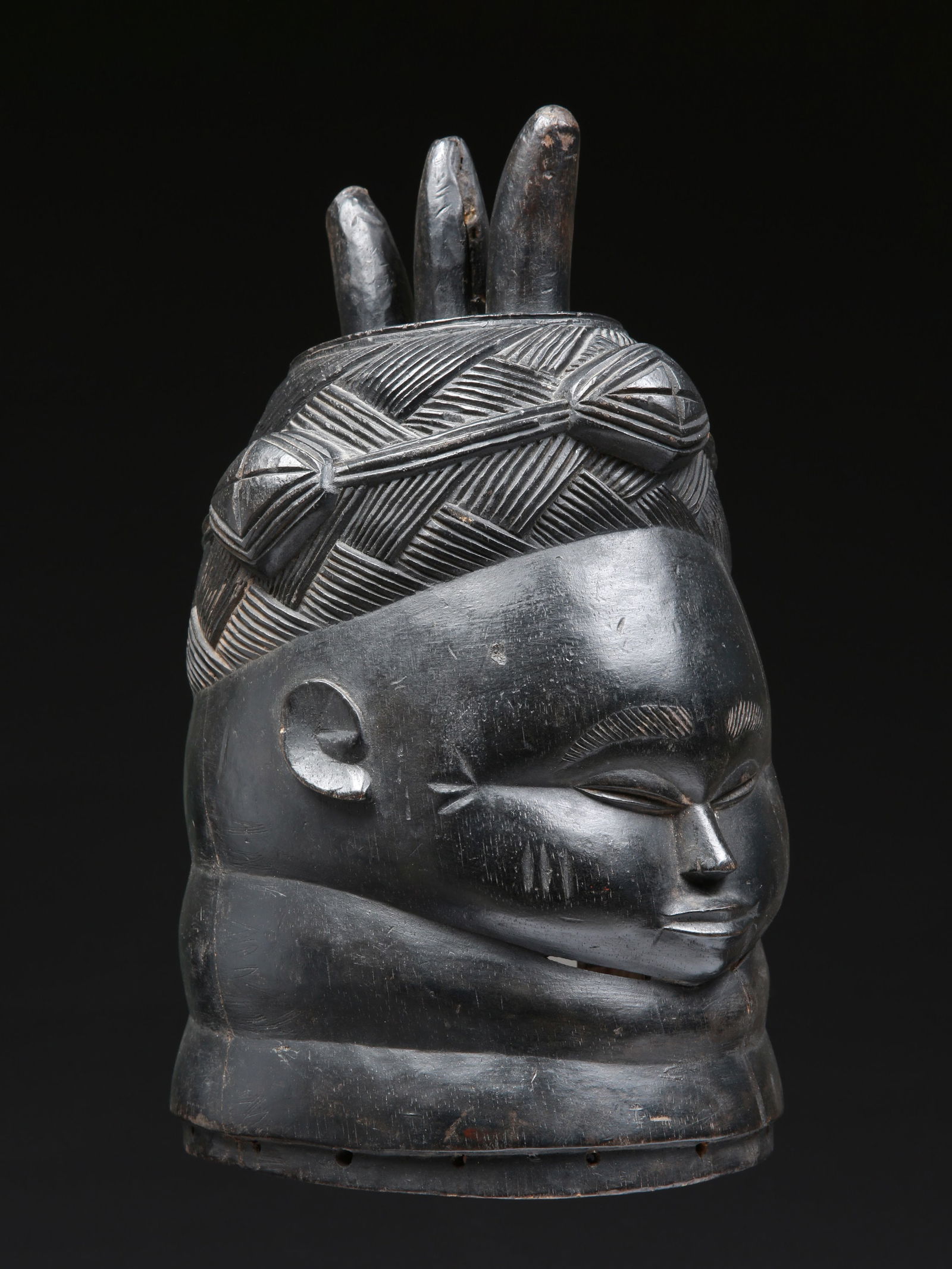 A Mende Helmet Mask, "soweï" - 3