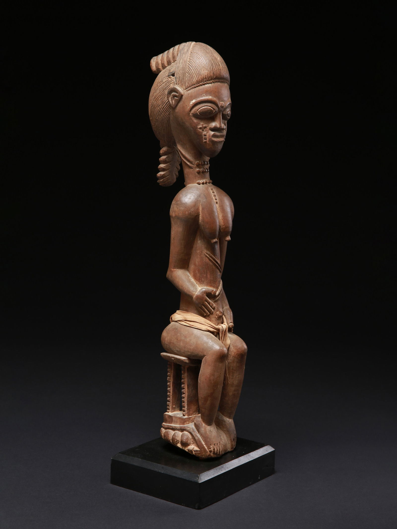 A Baule seated Figure - 10