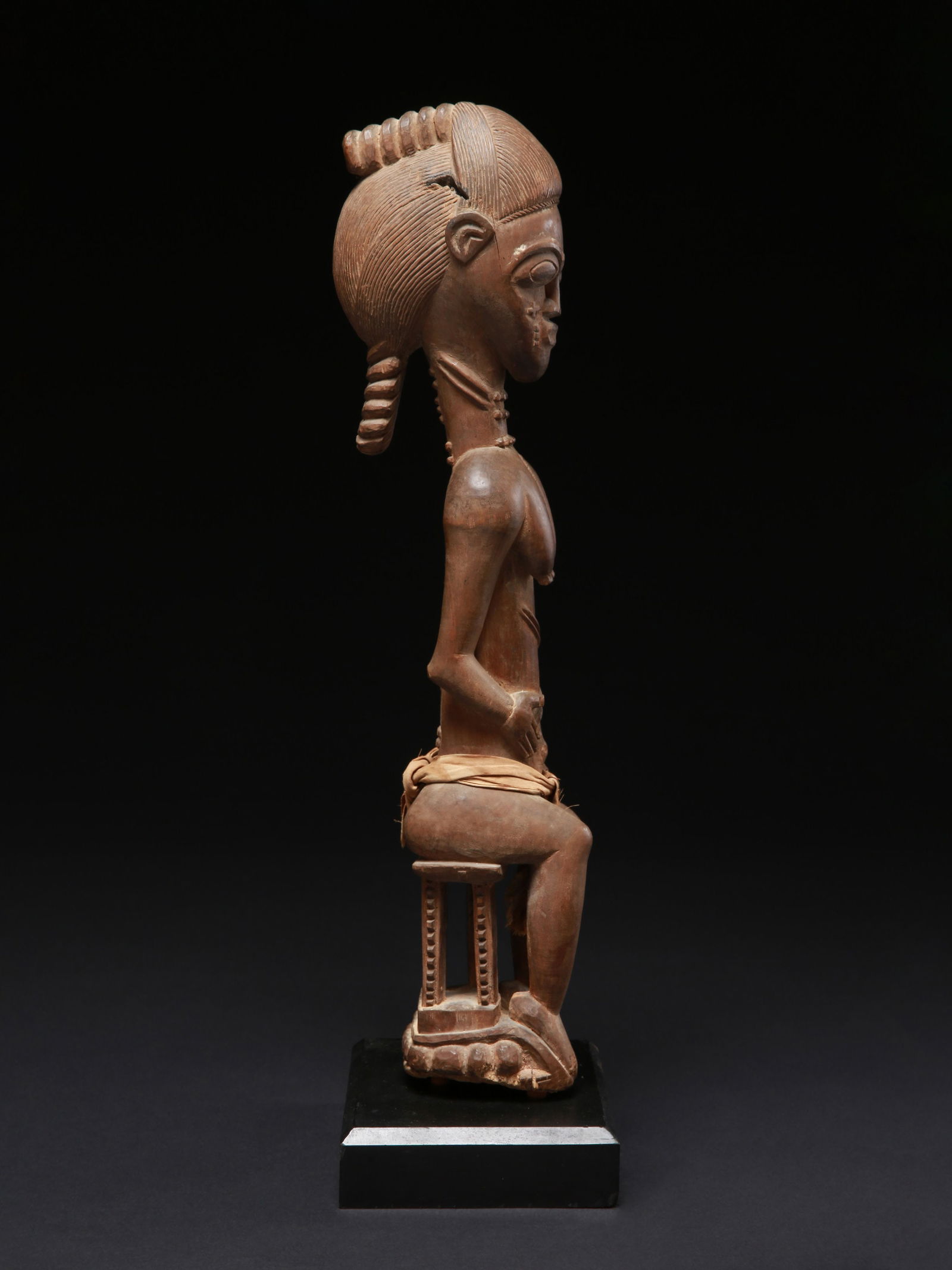 A Baule seated Figure - 11