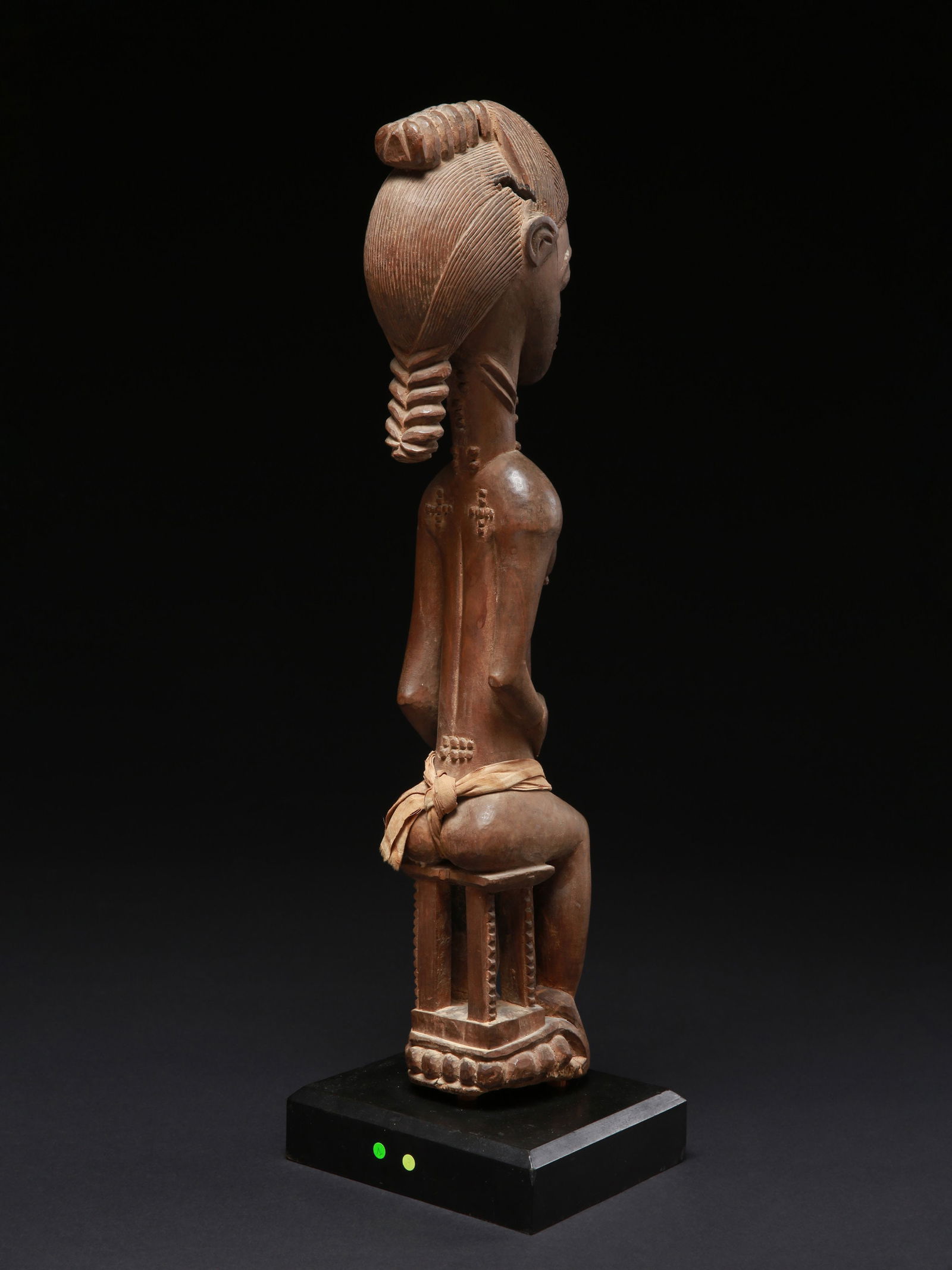 A Baule seated Figure - 12