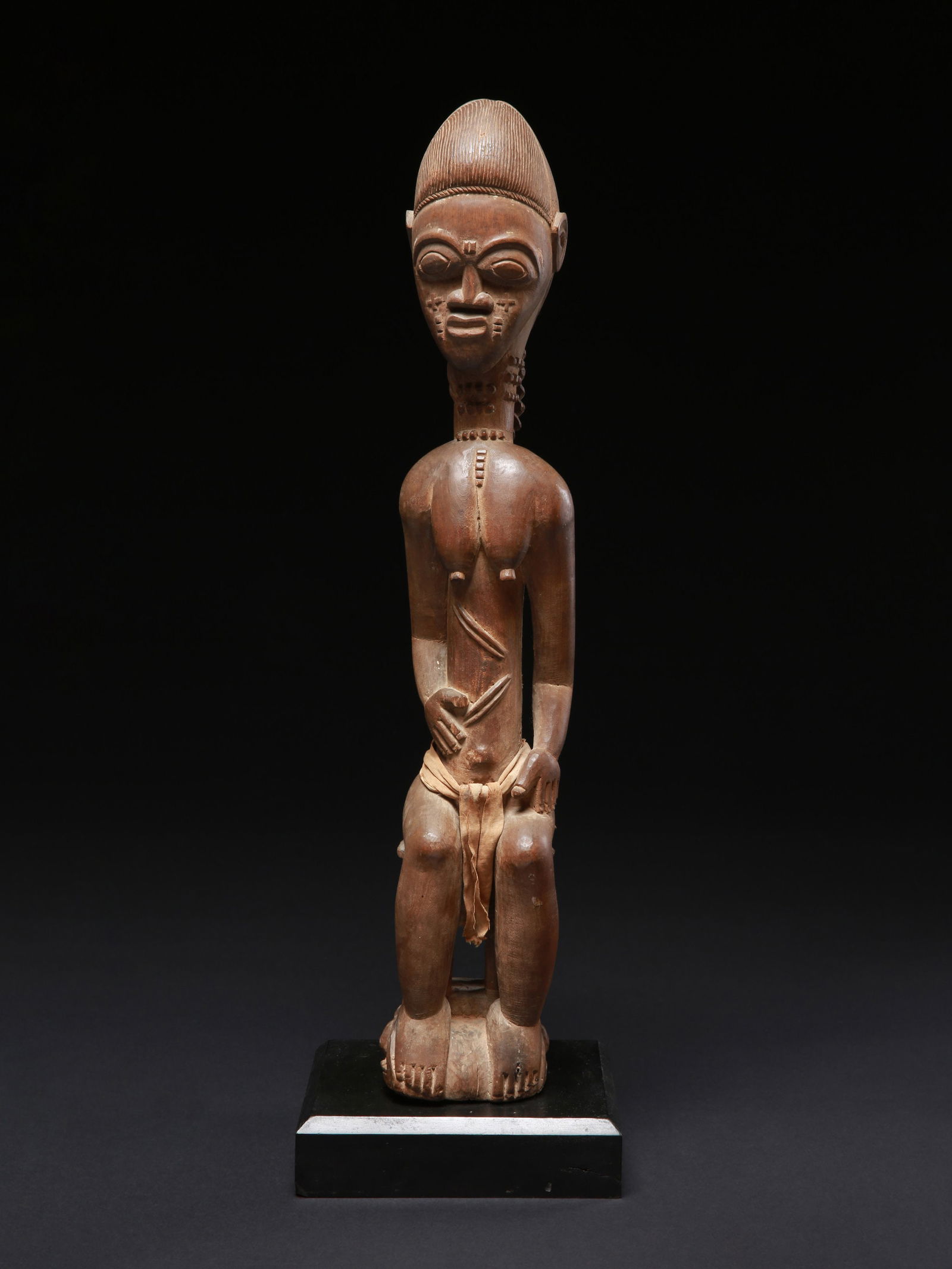A Baule seated Figure - 8