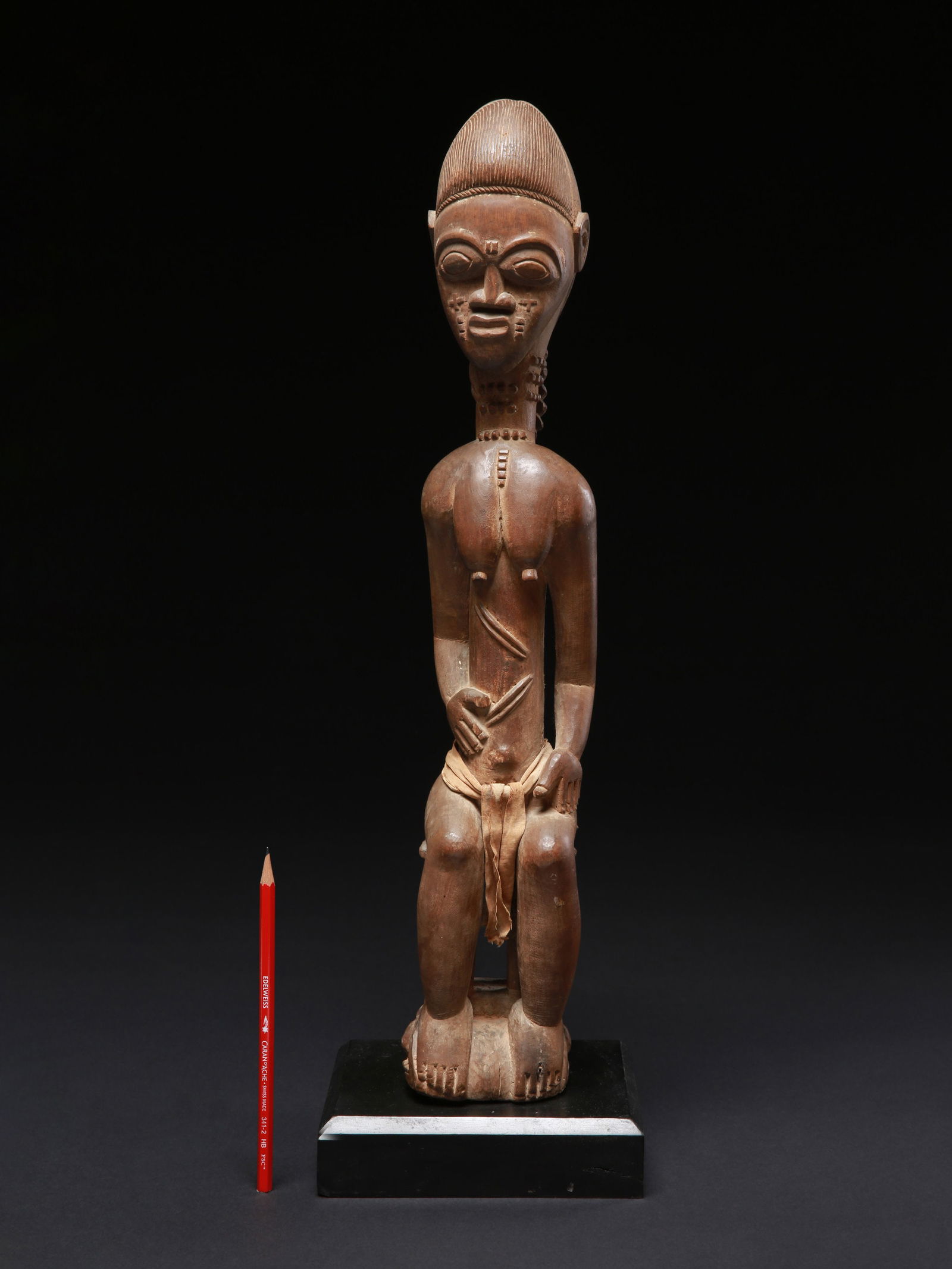 A Baule seated Figure - 9