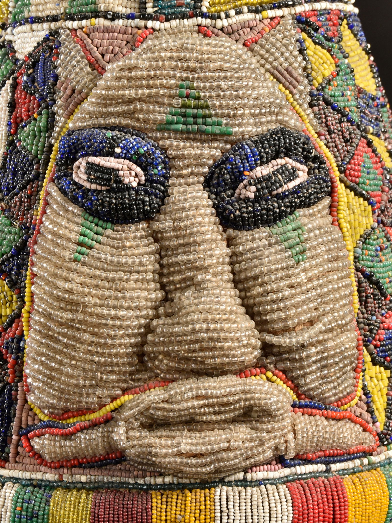 A Yoruba Beaded Crown, "ade" - 7