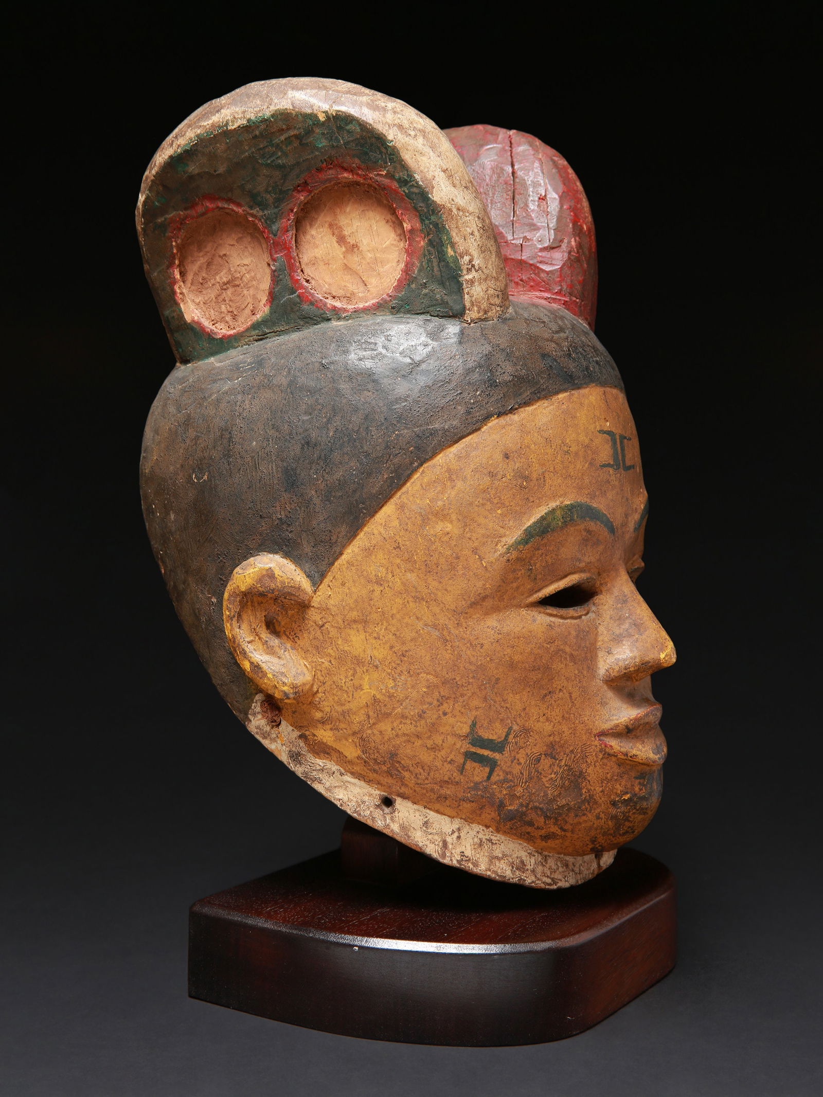 An Ibibio Helmet Mask - 4