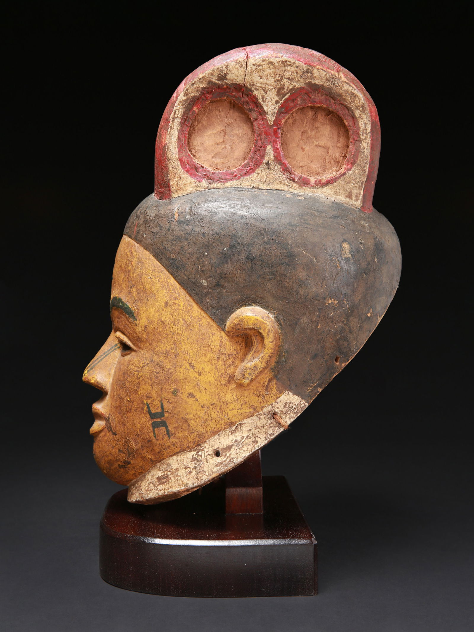An Ibibio Helmet Mask - 9