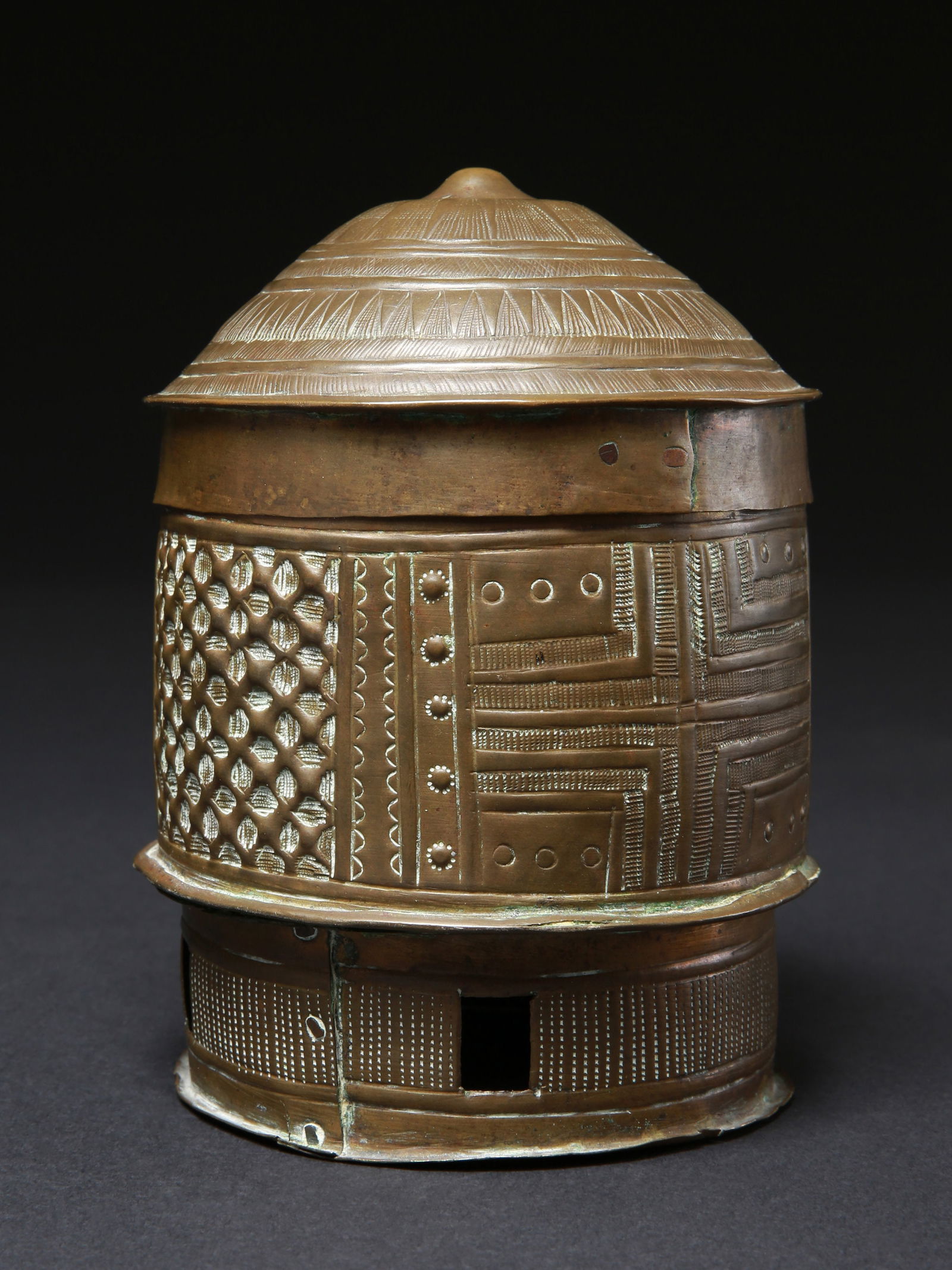 An Asante lidded Vessel, "forowa" - 5
