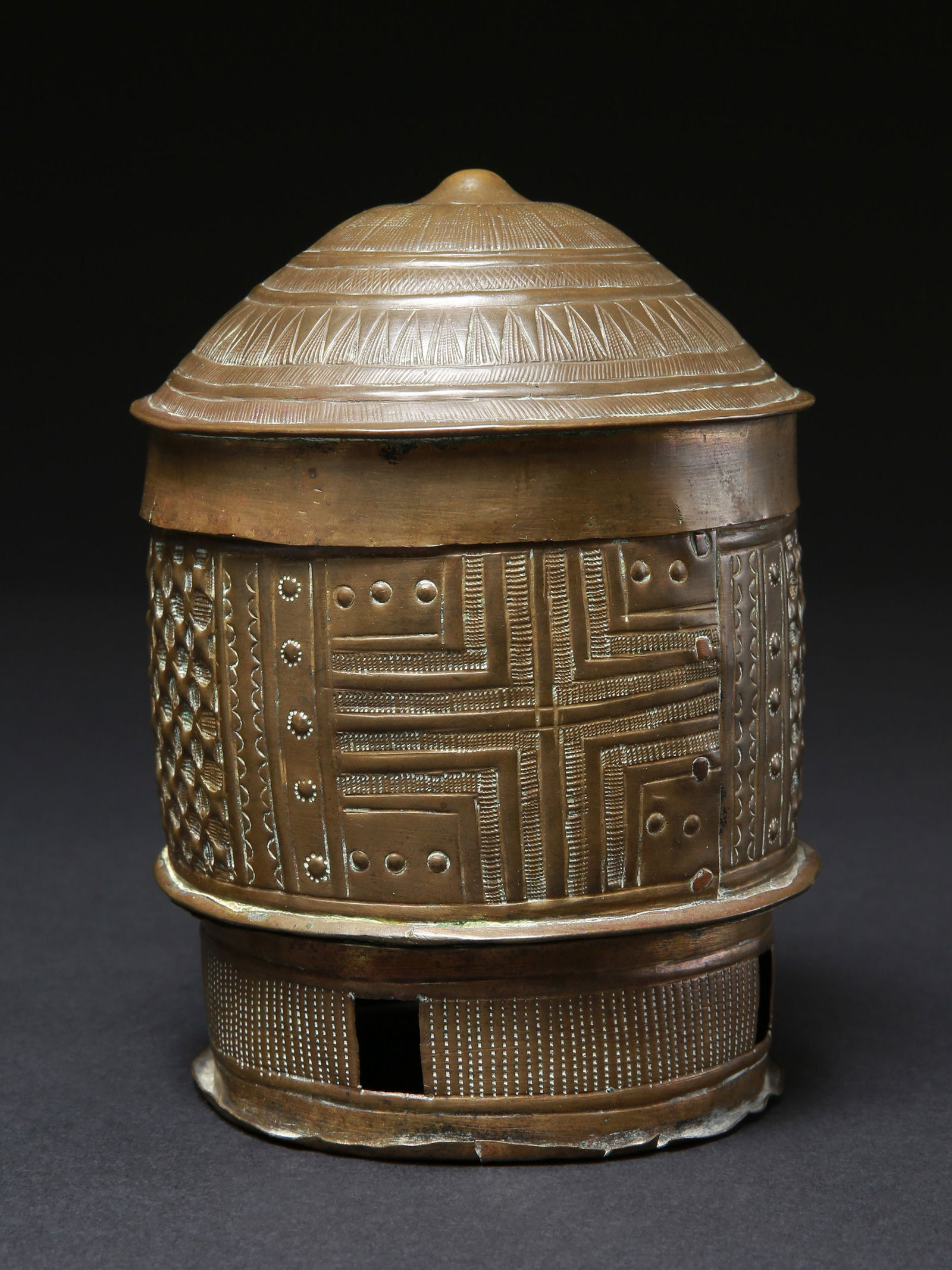 An Asante lidded Vessel, "forowa" - 7