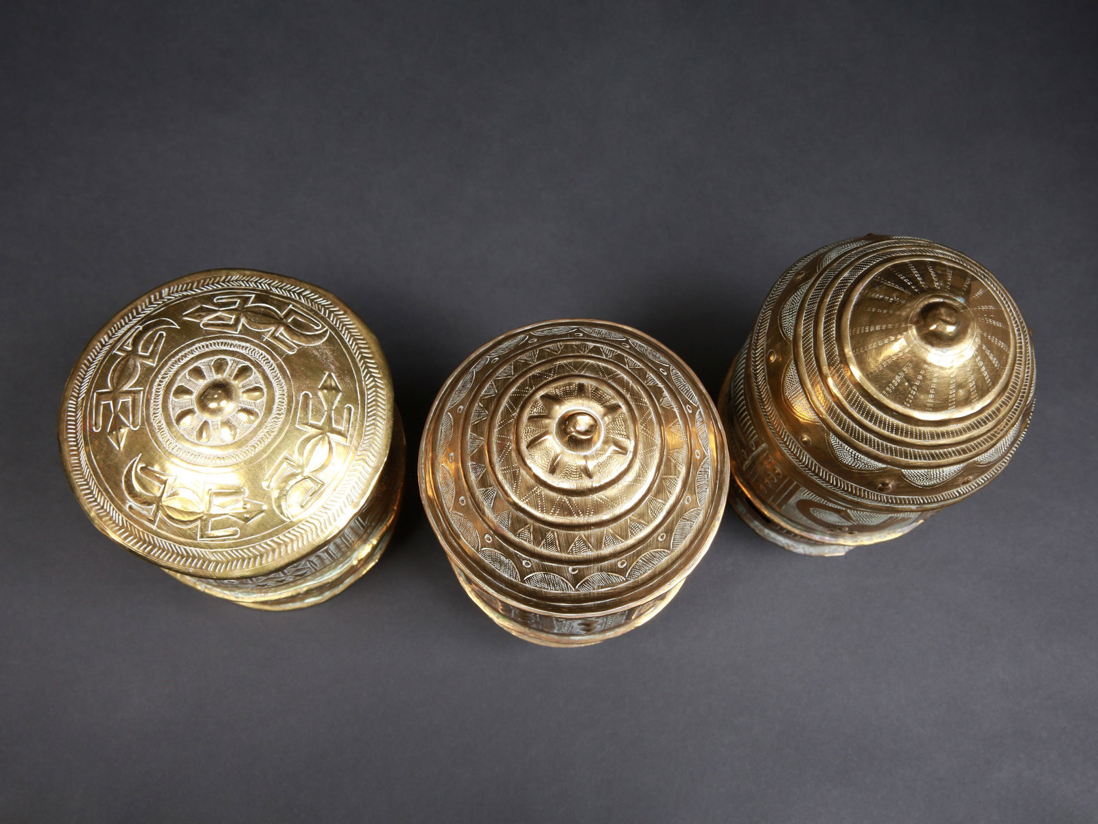 3 Asante lidded Vessels, "forowa" - 9