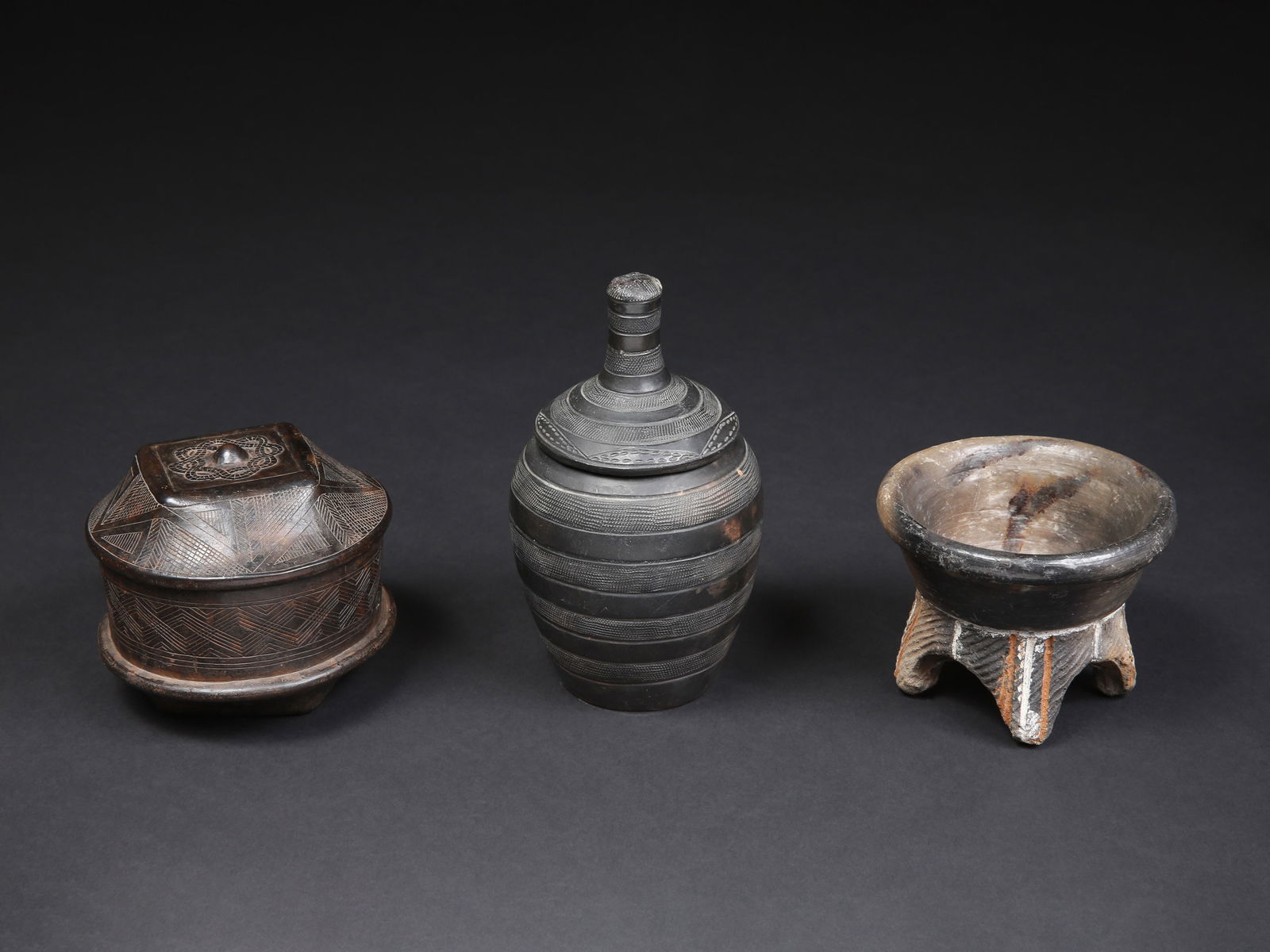 2 lidded Containers and a Bowl - 3