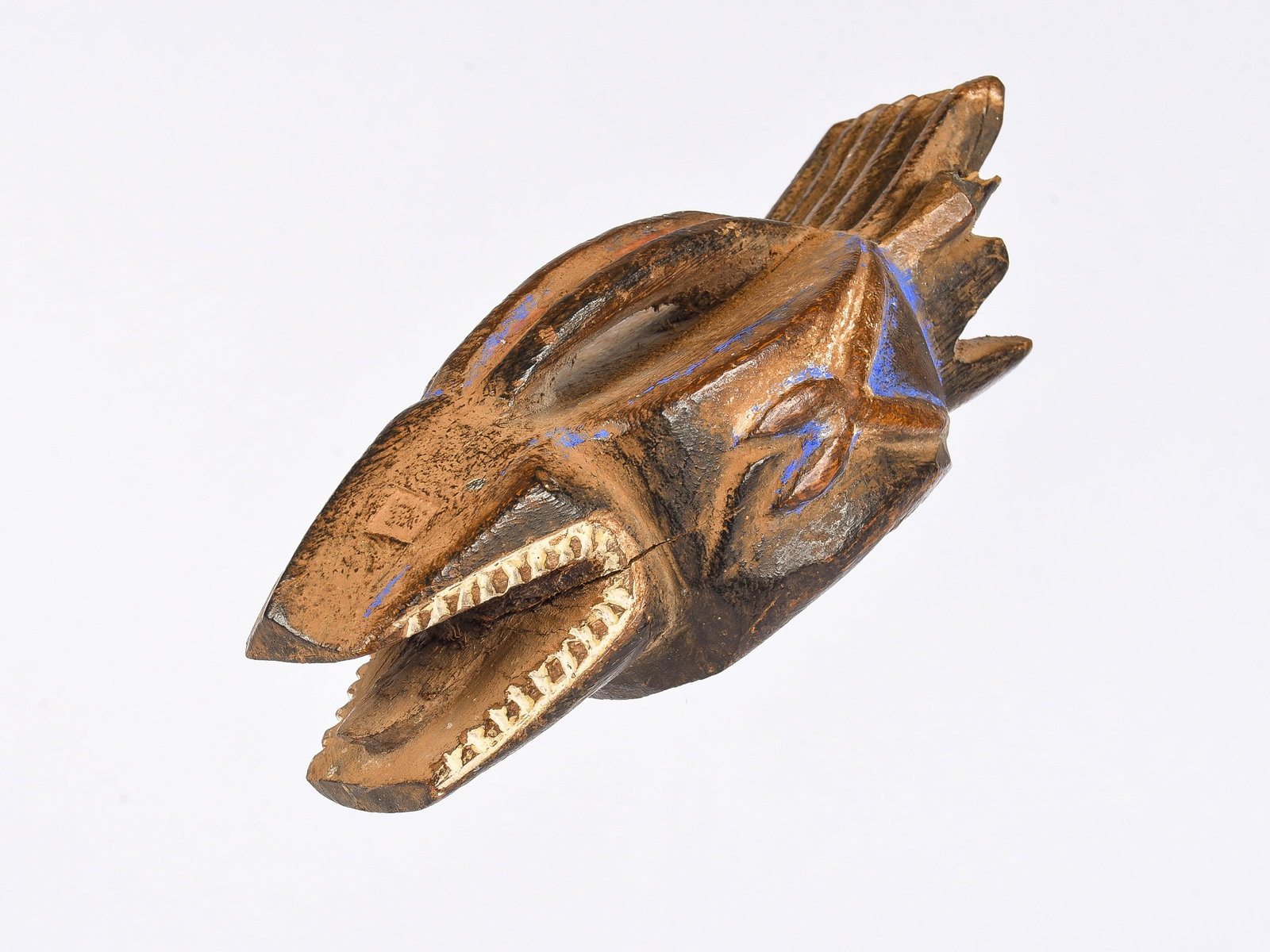 A Baule Miniature Mask, "goli-glen" (1 of 8)