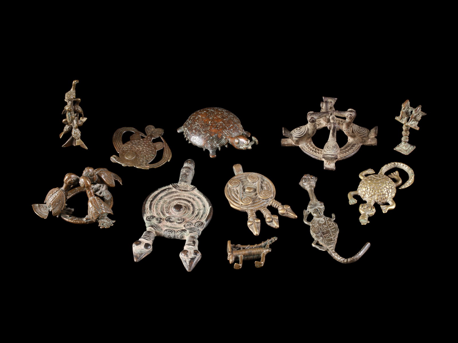 11 figurative Bronze Miniatures (1 of 7)