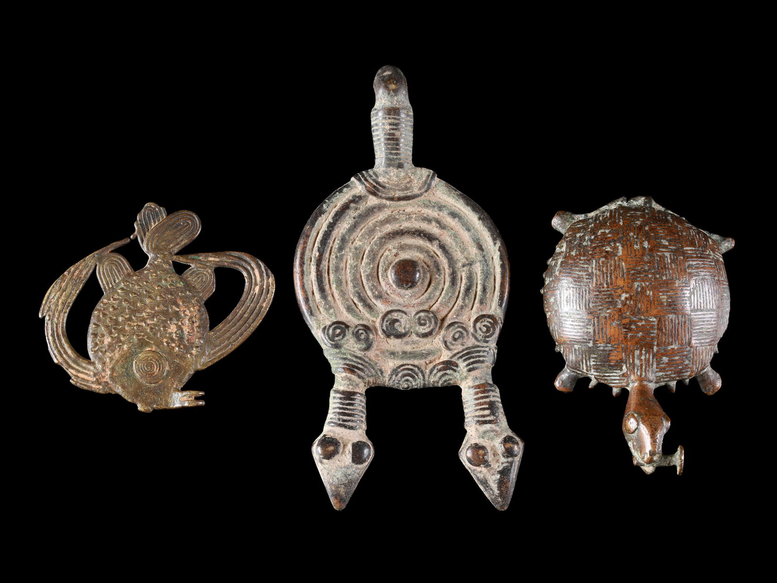 11 figurative Bronze Miniatures - 5