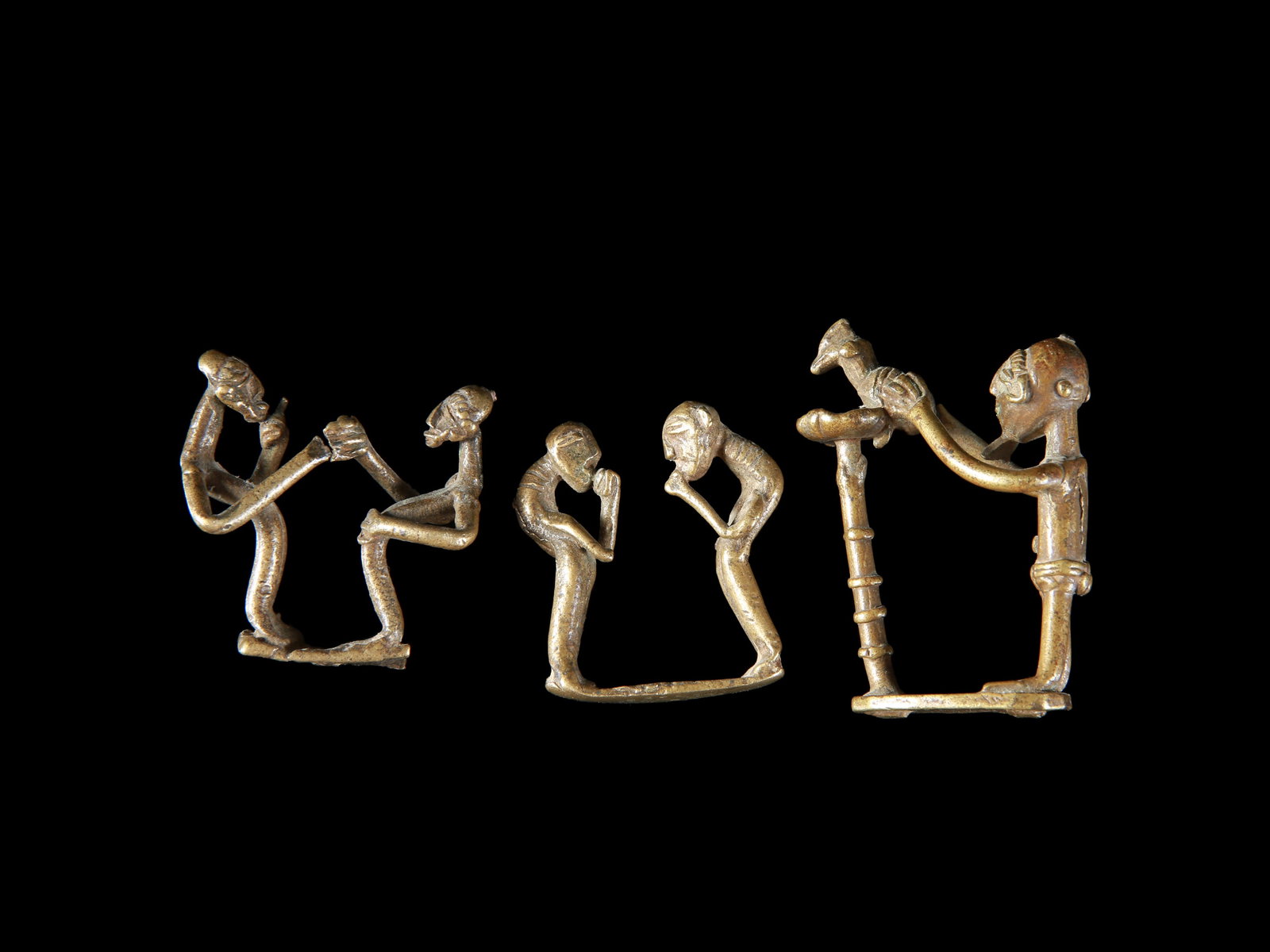 11 figurative Bronze Miniatures - 6