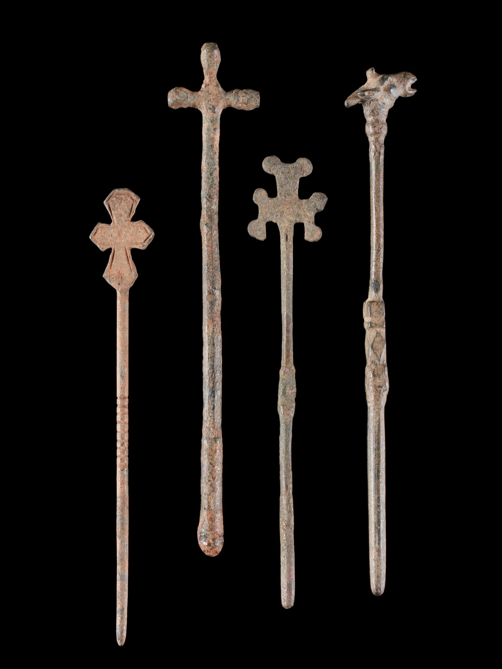 4 Bronze Pins - 5