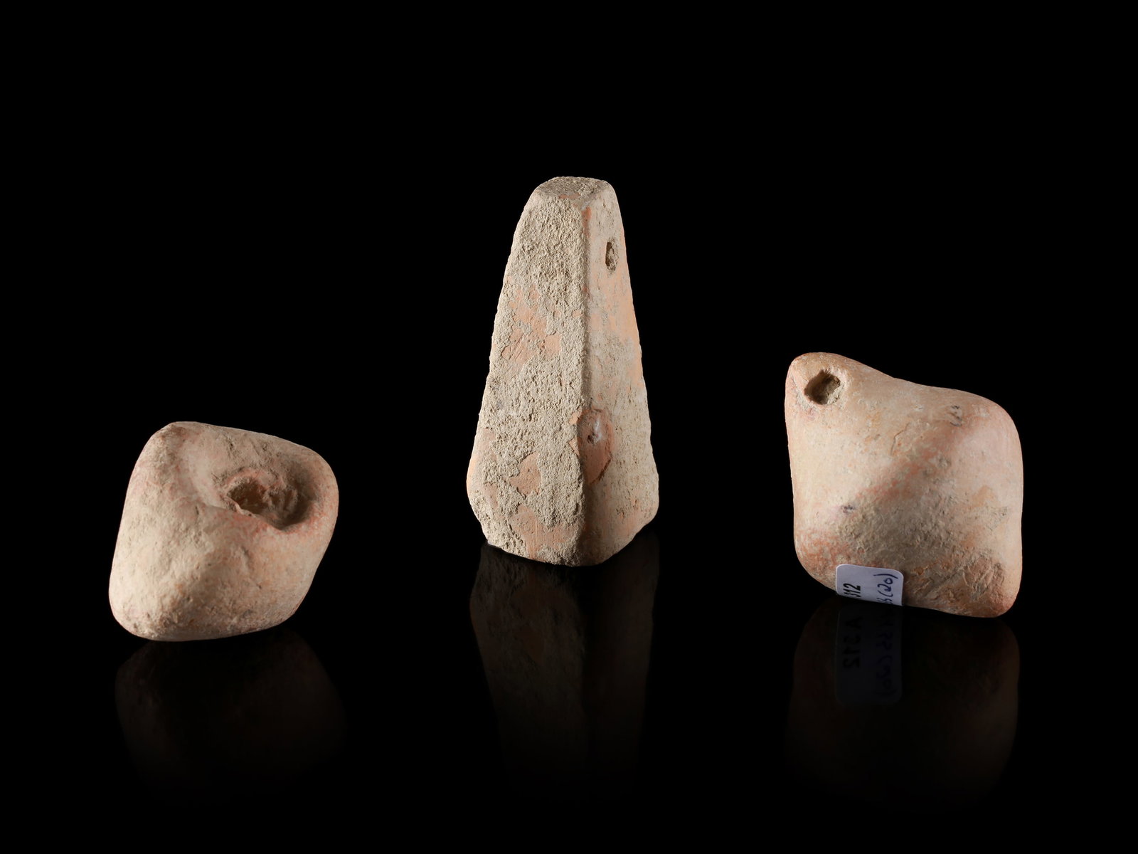 3 Greek Weaving Weights - 3