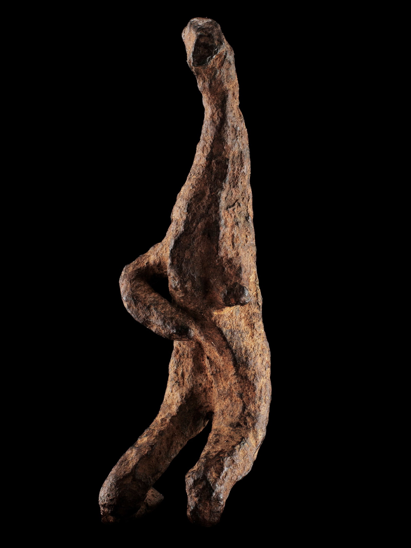 A Gan Miniature Figure: Miniaturfigur aus Eisen Gan. Burkina Faso, Loropéni Mit Sockel / with base Eisen. H 5,5 cm. Provenienz: Galerie Walu, Zürich (vor 1998). Weiterführende Literatur: Durieu, Maine / Bertra