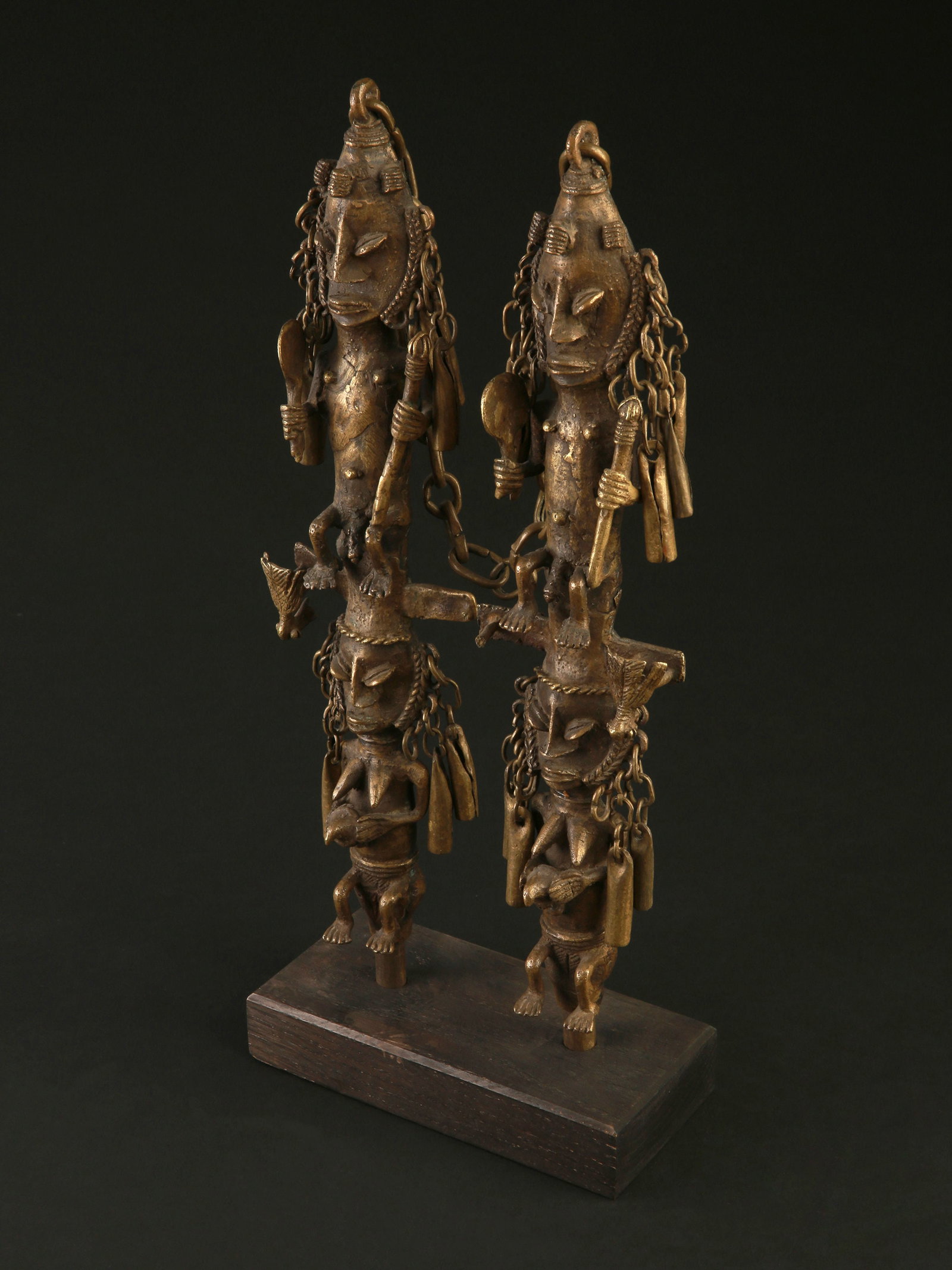 A Yoruba Pair of Staffs of the Oro Society, "eluku oro" - 10