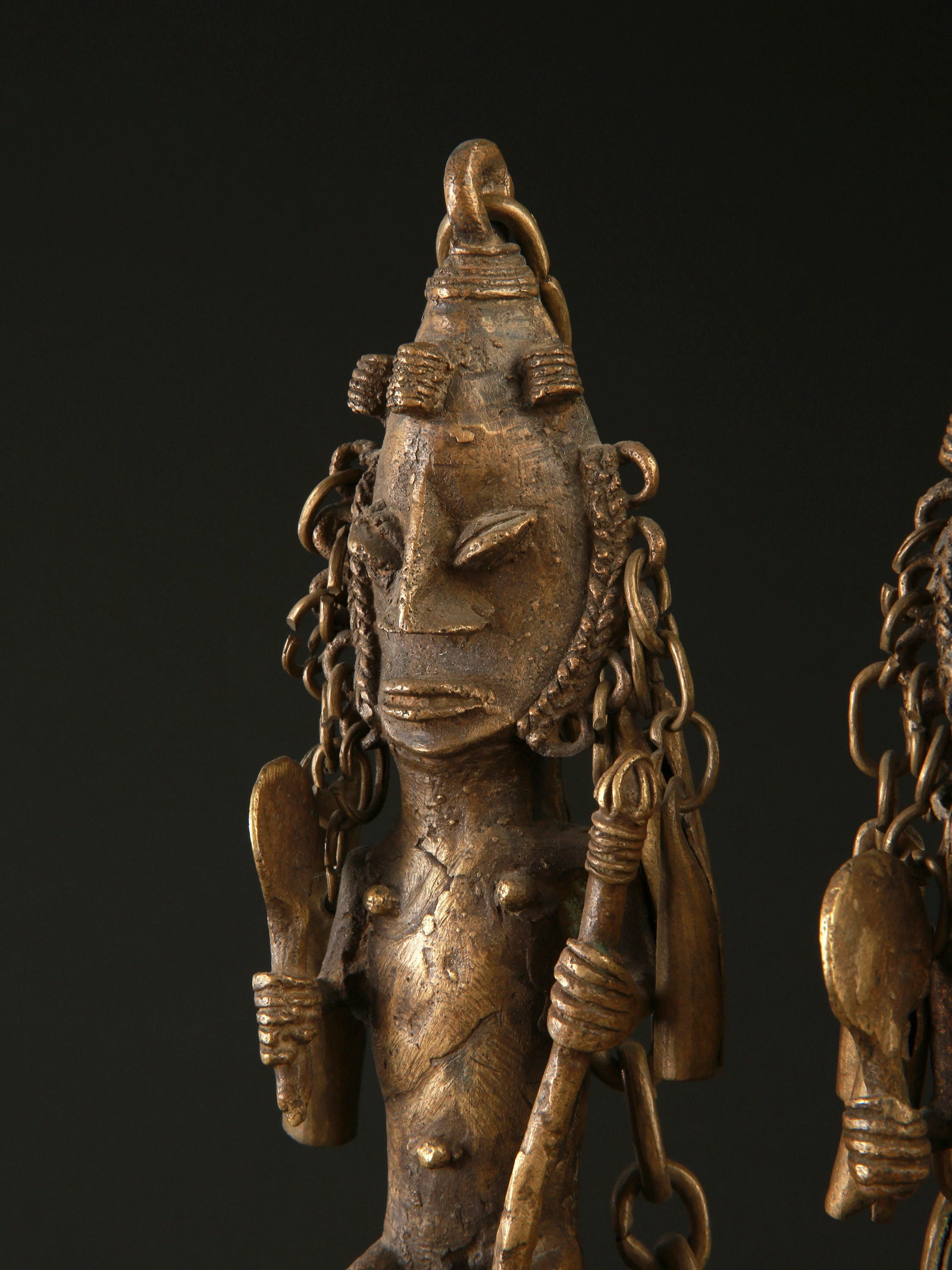 A Yoruba Pair of Staffs of the Oro Society, "eluku oro" - 12