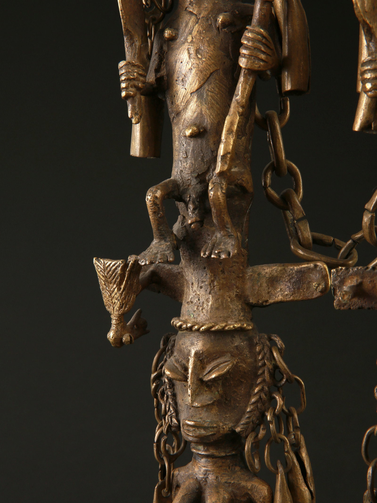 A Yoruba Pair of Staffs of the Oro Society, "eluku oro" - 13