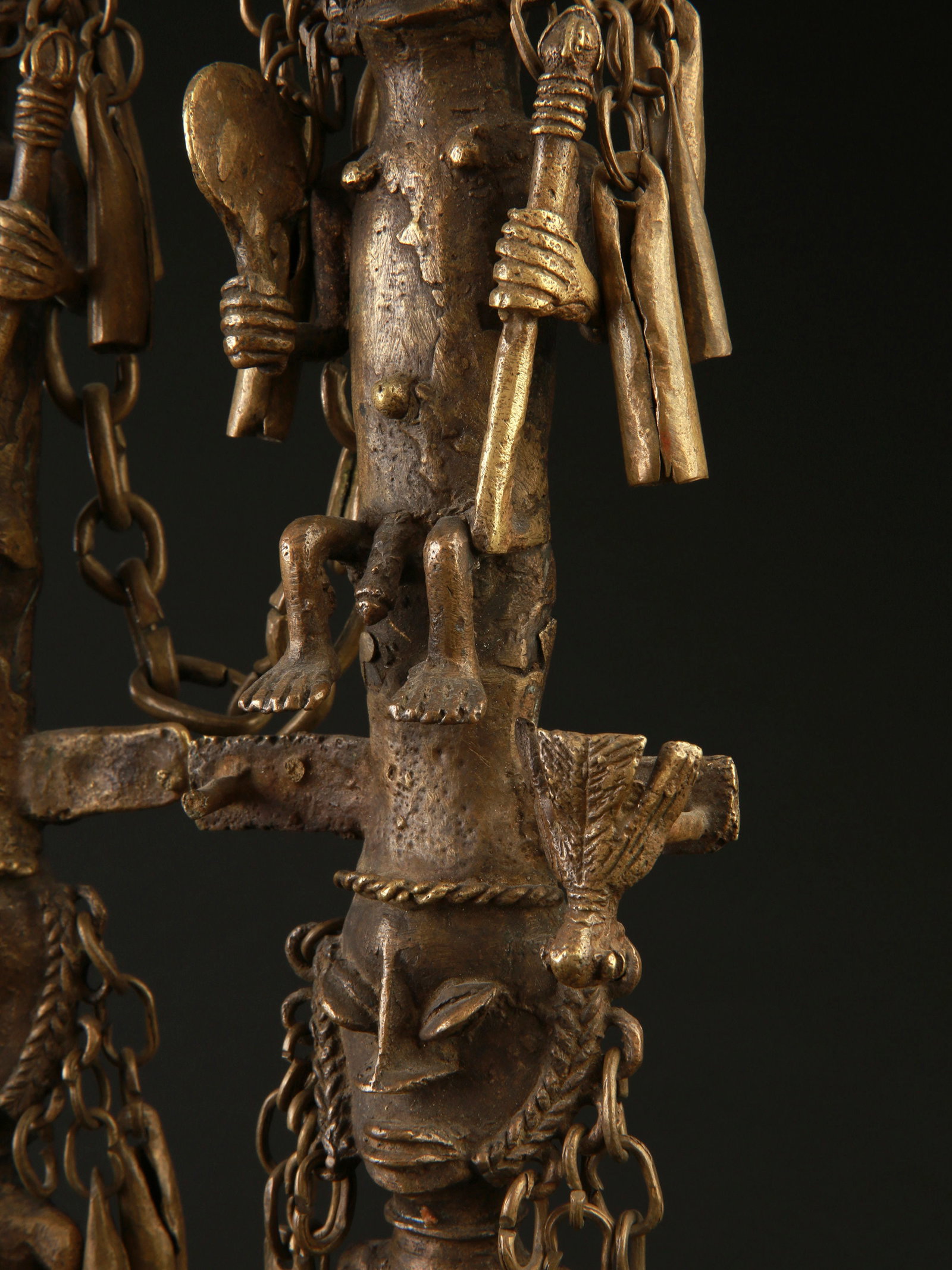 A Yoruba Pair of Staffs of the Oro Society, "eluku oro" - 16