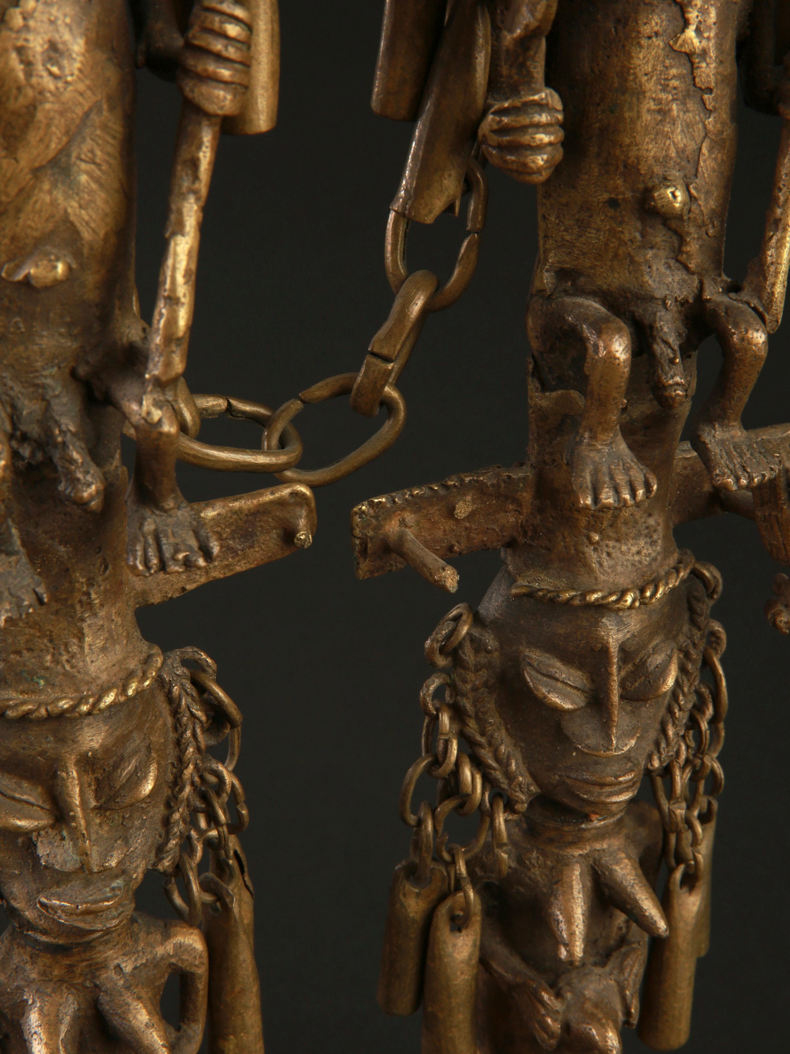 A Yoruba Pair of Staffs of the Oro Society, "eluku oro" - 18
