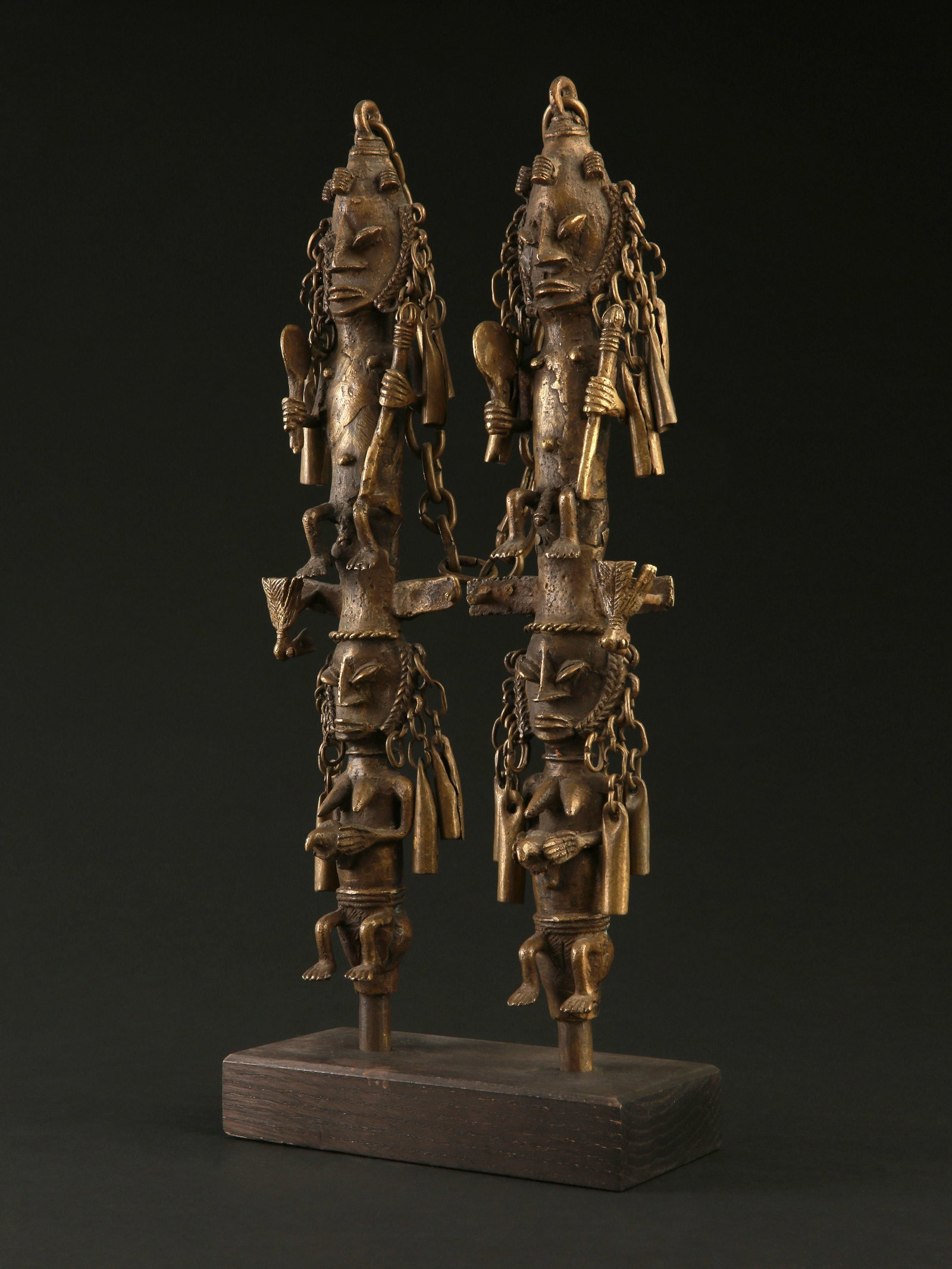 A Yoruba Pair of Staffs of the Oro Society, "eluku oro" (1 of 18)