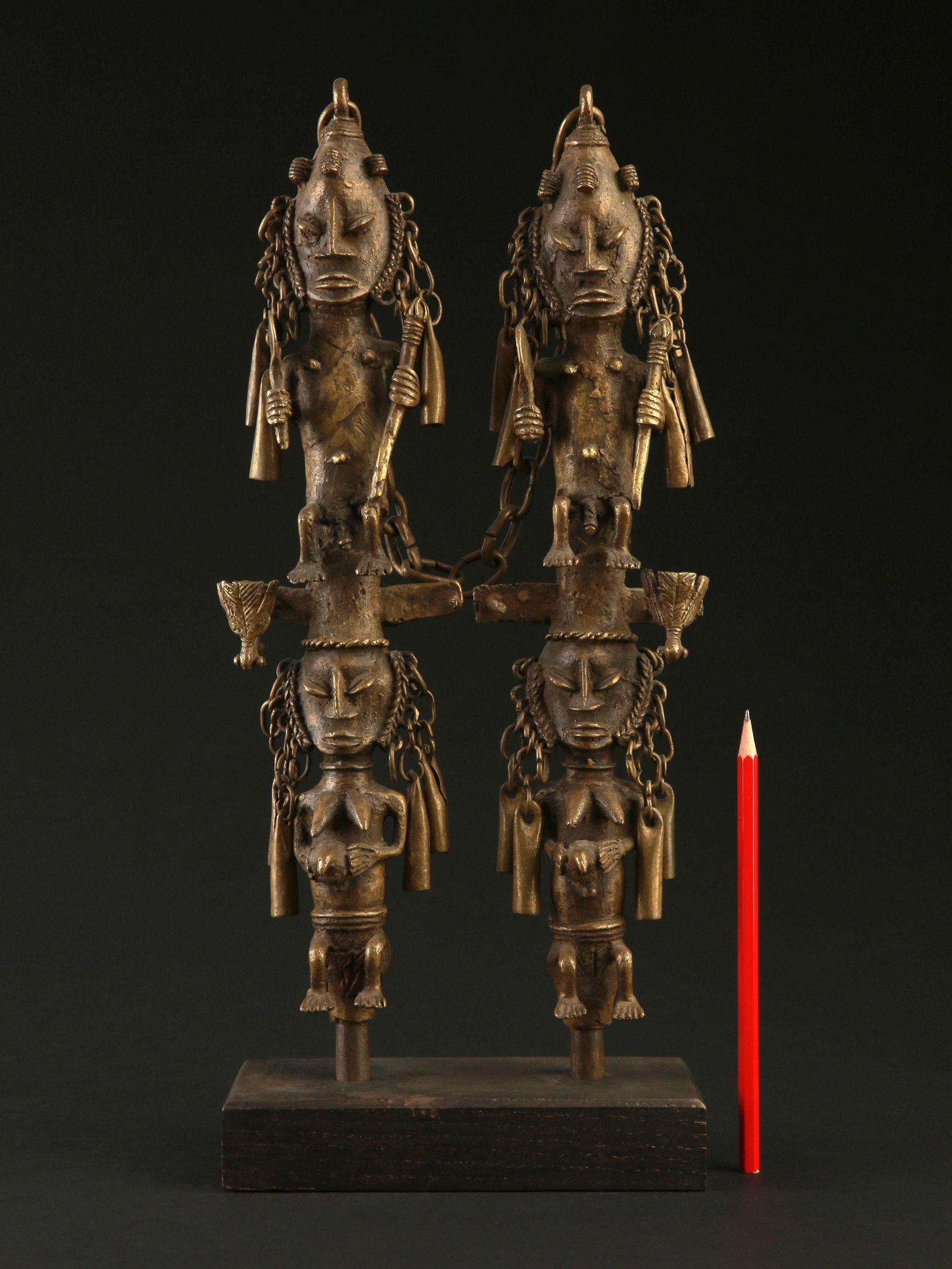 A Yoruba Pair of Staffs of the Oro Society, "eluku oro" - 2