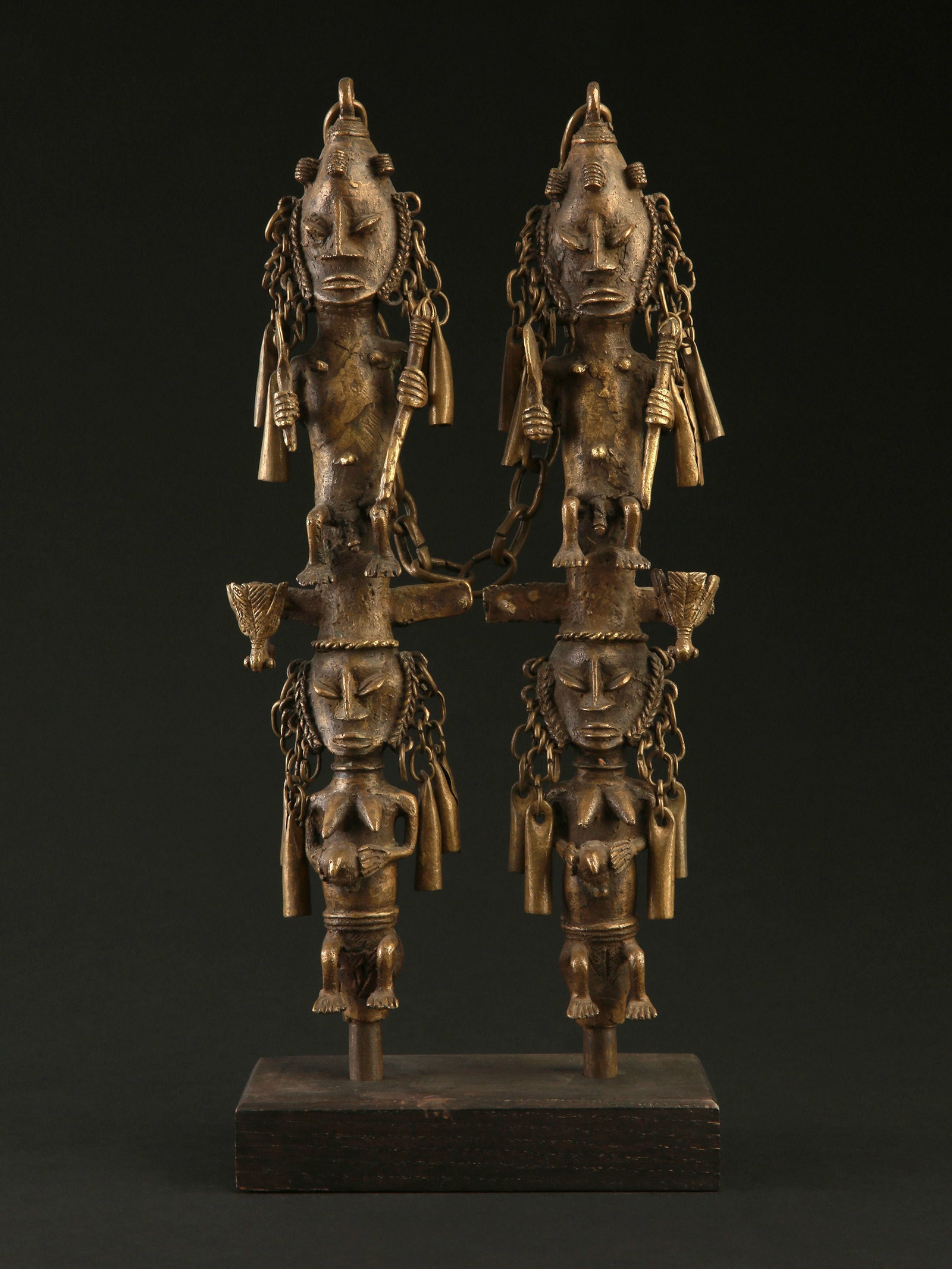 A Yoruba Pair of Staffs of the Oro Society, "eluku oro" - 3