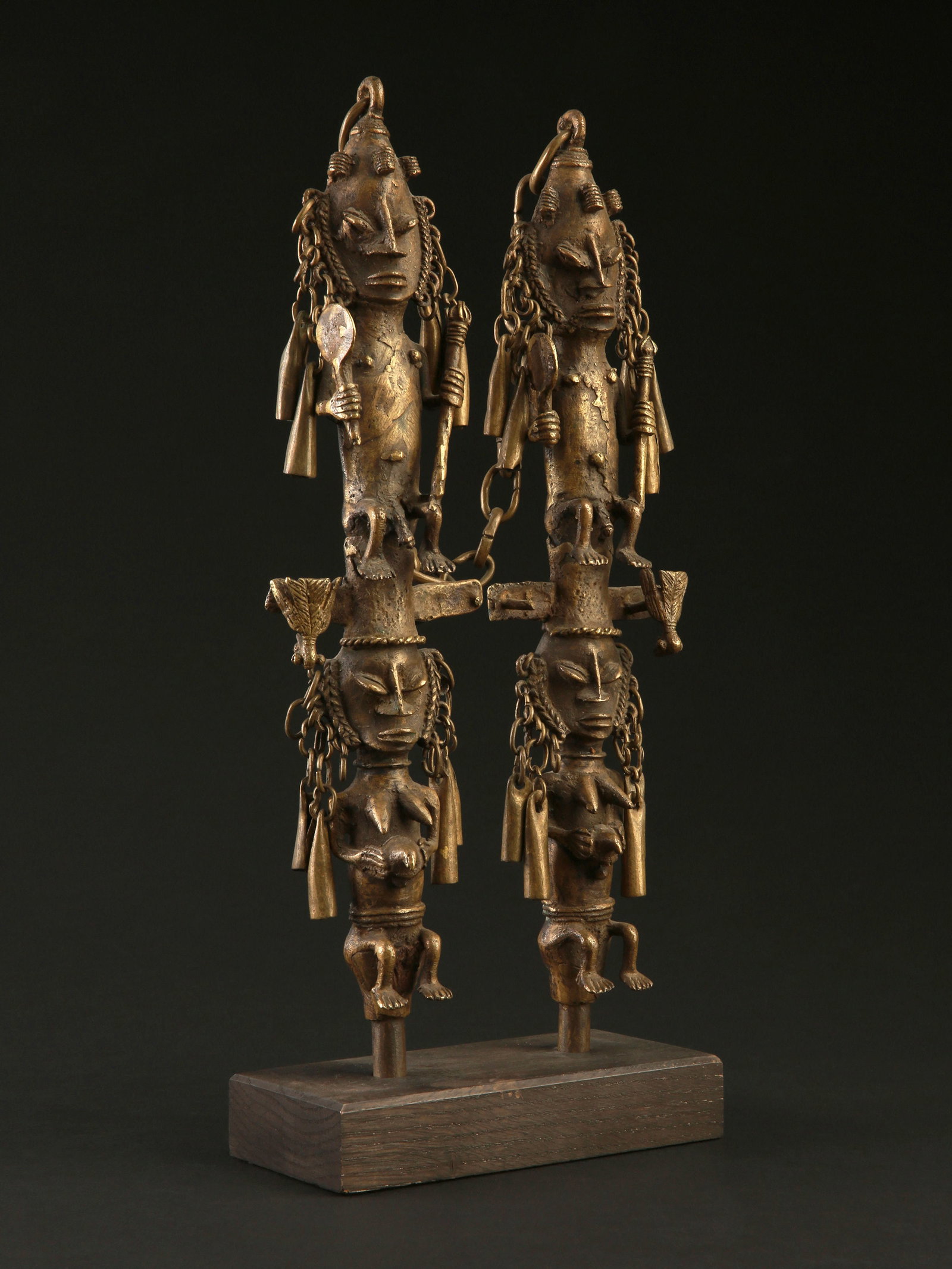 A Yoruba Pair of Staffs of the Oro Society, "eluku oro" - 4
