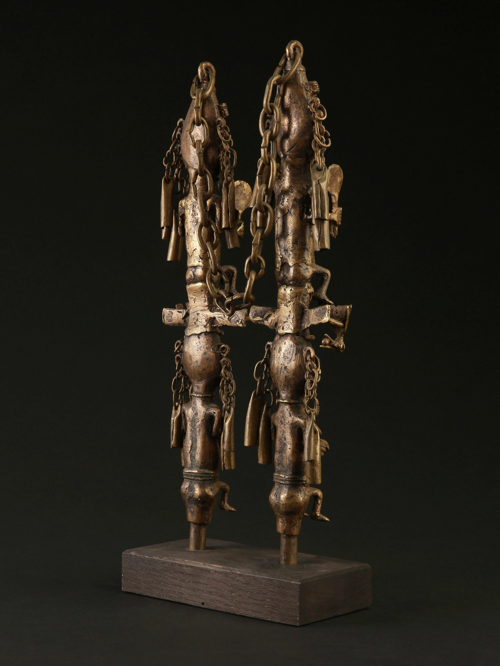 A Yoruba Pair of Staffs of the Oro Society, "eluku oro" - 6