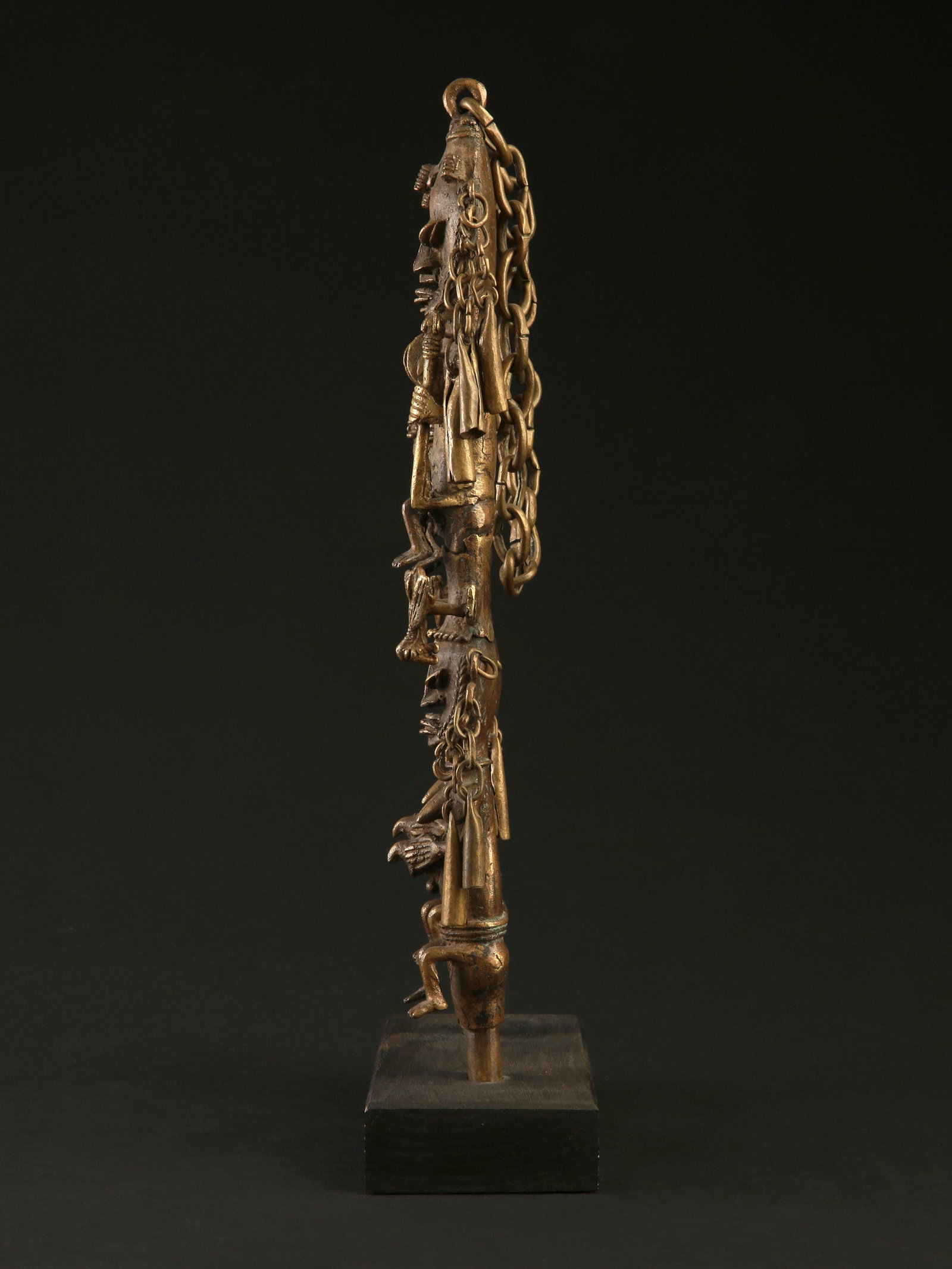 A Yoruba Pair of Staffs of the Oro Society, "eluku oro" - 9
