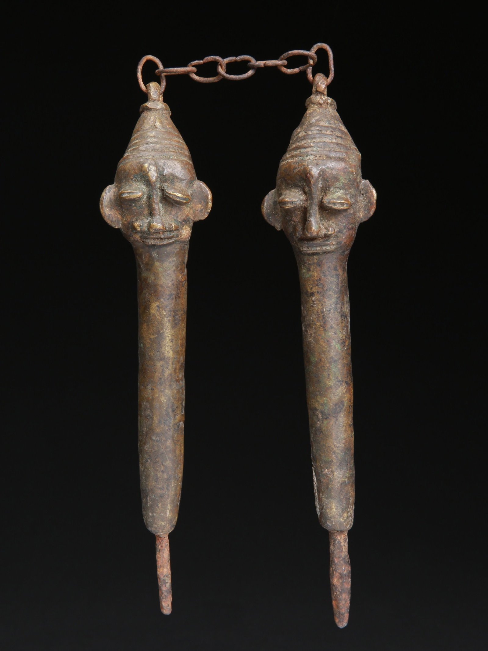 A Yoruba Pair of Staffs, "edan ogboni" (1 of 5)