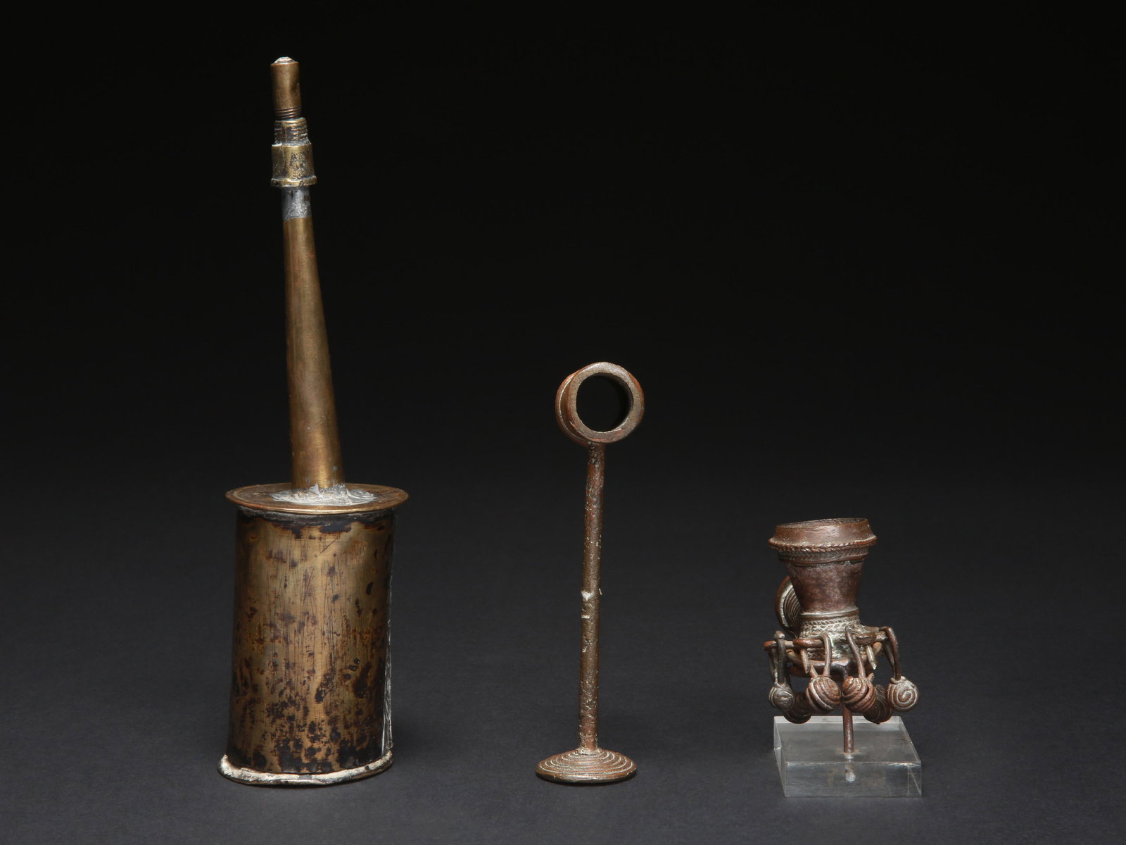 A Container, a Snuff Ring, and a Pipe Bowl - 4