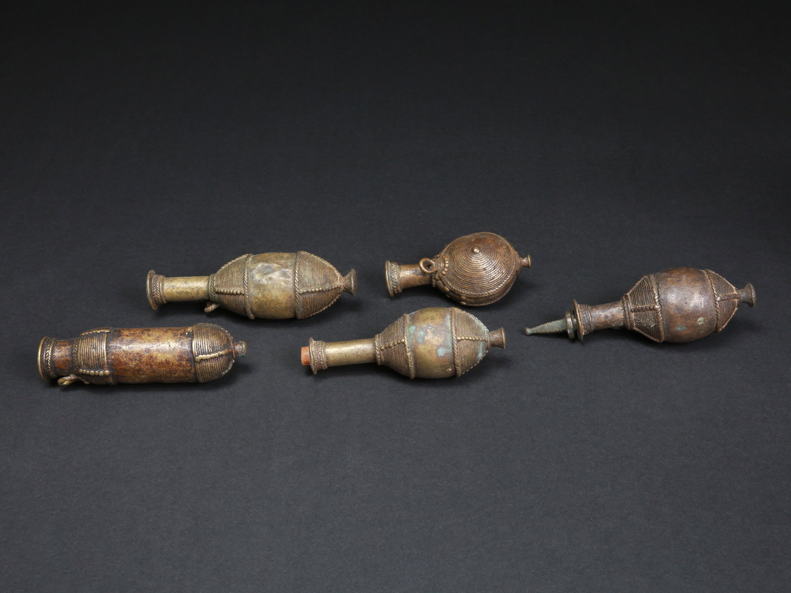 5 Kirdi Bottle-Shaped Snuff Containers - 4