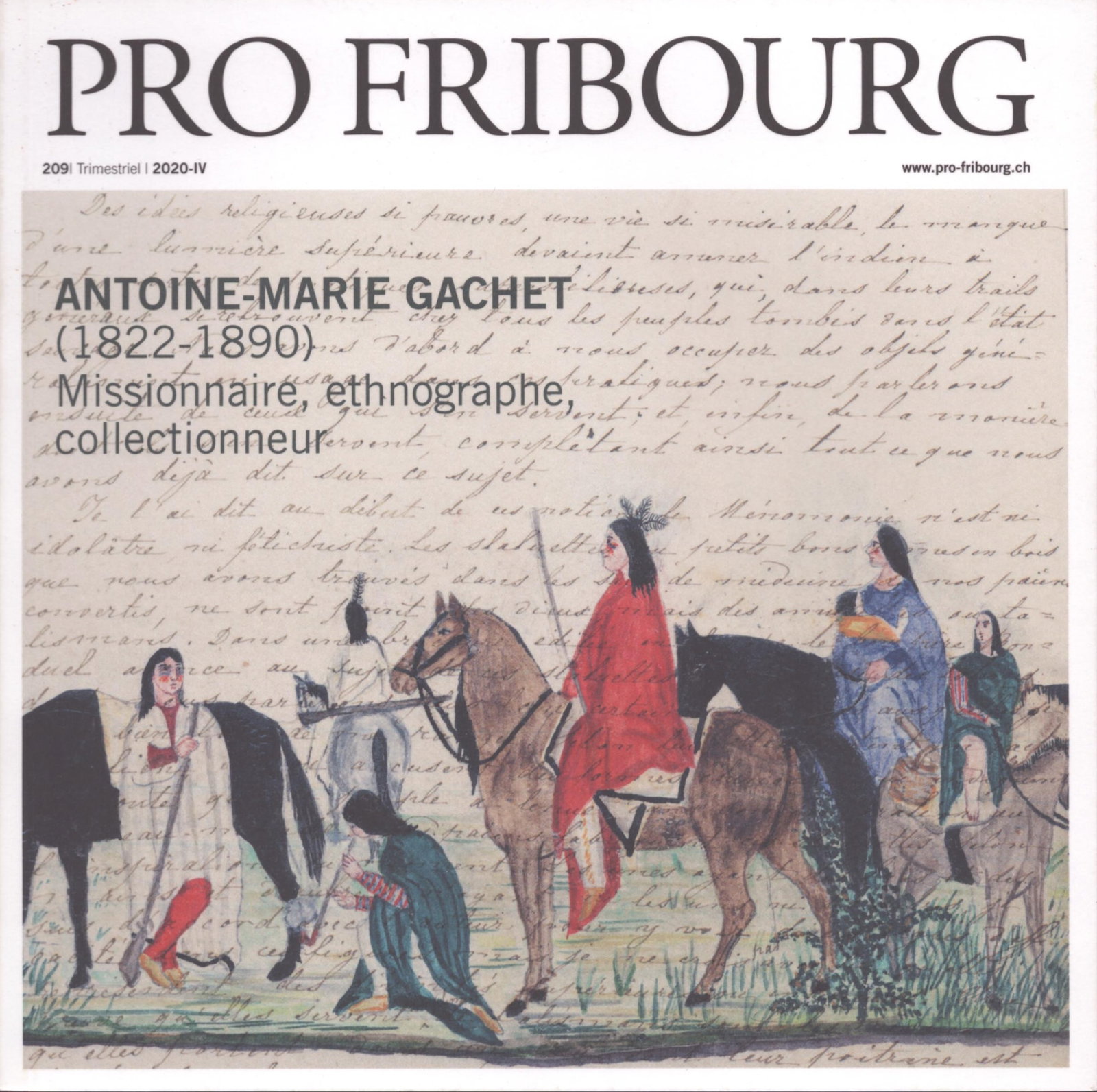 Antoine-Marie Gachet (1822-1890): Antoine-Marie Gachet (1822-1890) Missionnaire, ethnographe, collectionneur Pro Fribourg (2020) French Text/Edition 84 pages Numerous illustrations Softcover 255 g CHF 5 / 10