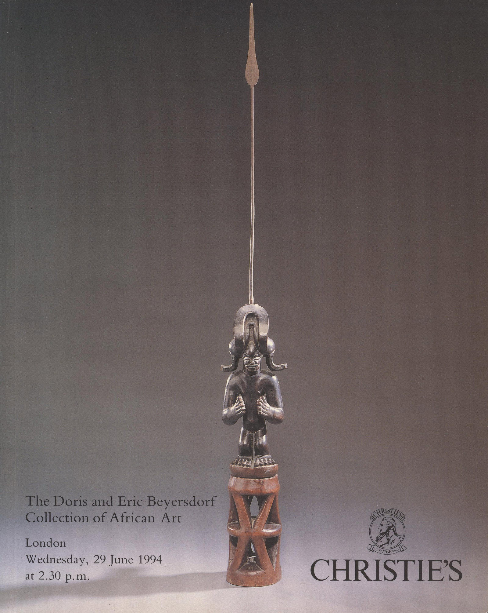 Christie's 1994, The Doris and Eric Beyersdorf Collection: Christie's 1994, The Doris and Eric Beyersdorf Collection of African Art Christie's, London (29.06.1994) English Text/Edition Numerous illustrations Softcover 173 g CHF 20 / 40
